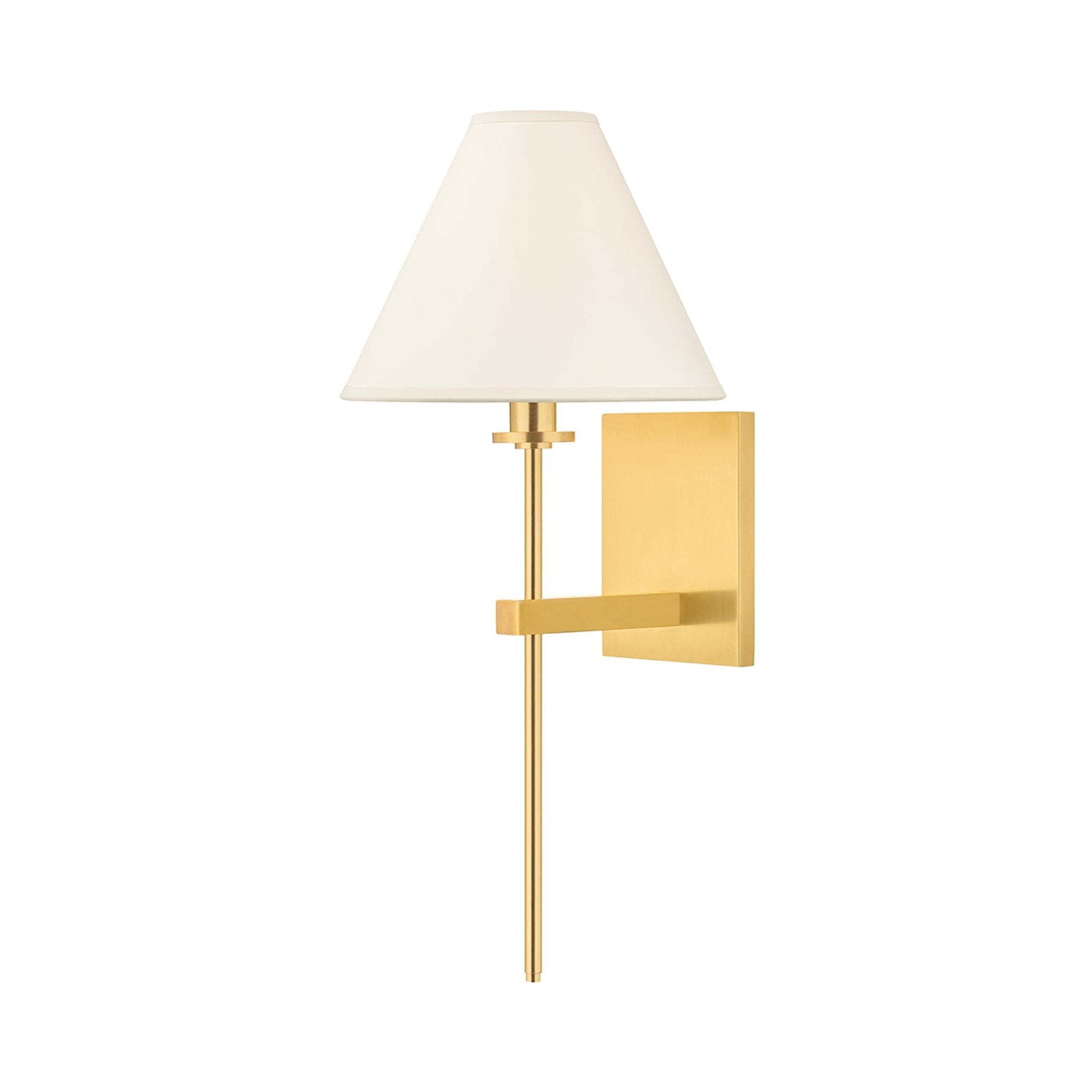 Polished Nickel Dimmable Wall Sconce with Eco Paper Shade