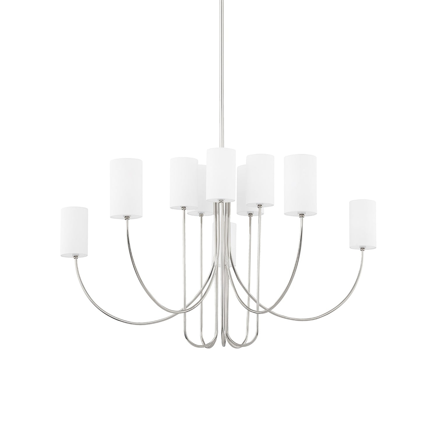 Midford Chandelier - Polished Nickel / 48.25"W