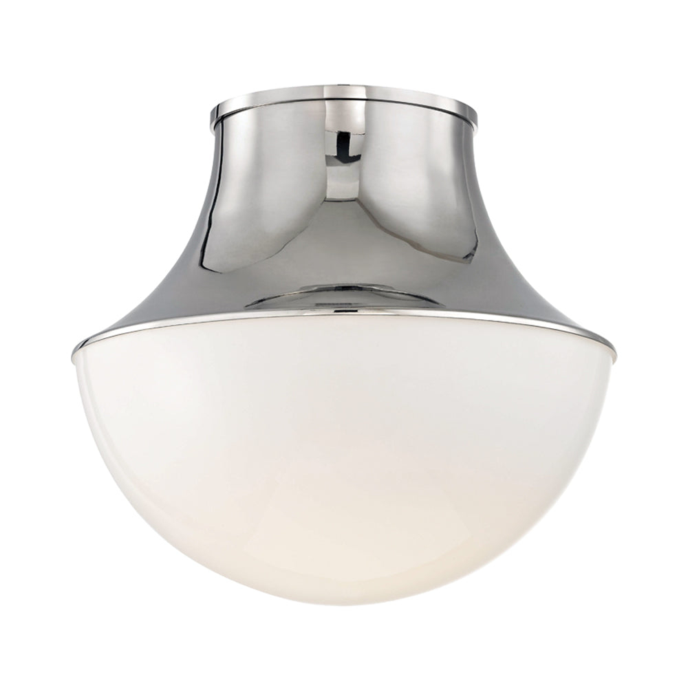 Alistair Single Light Glass Flush Mount