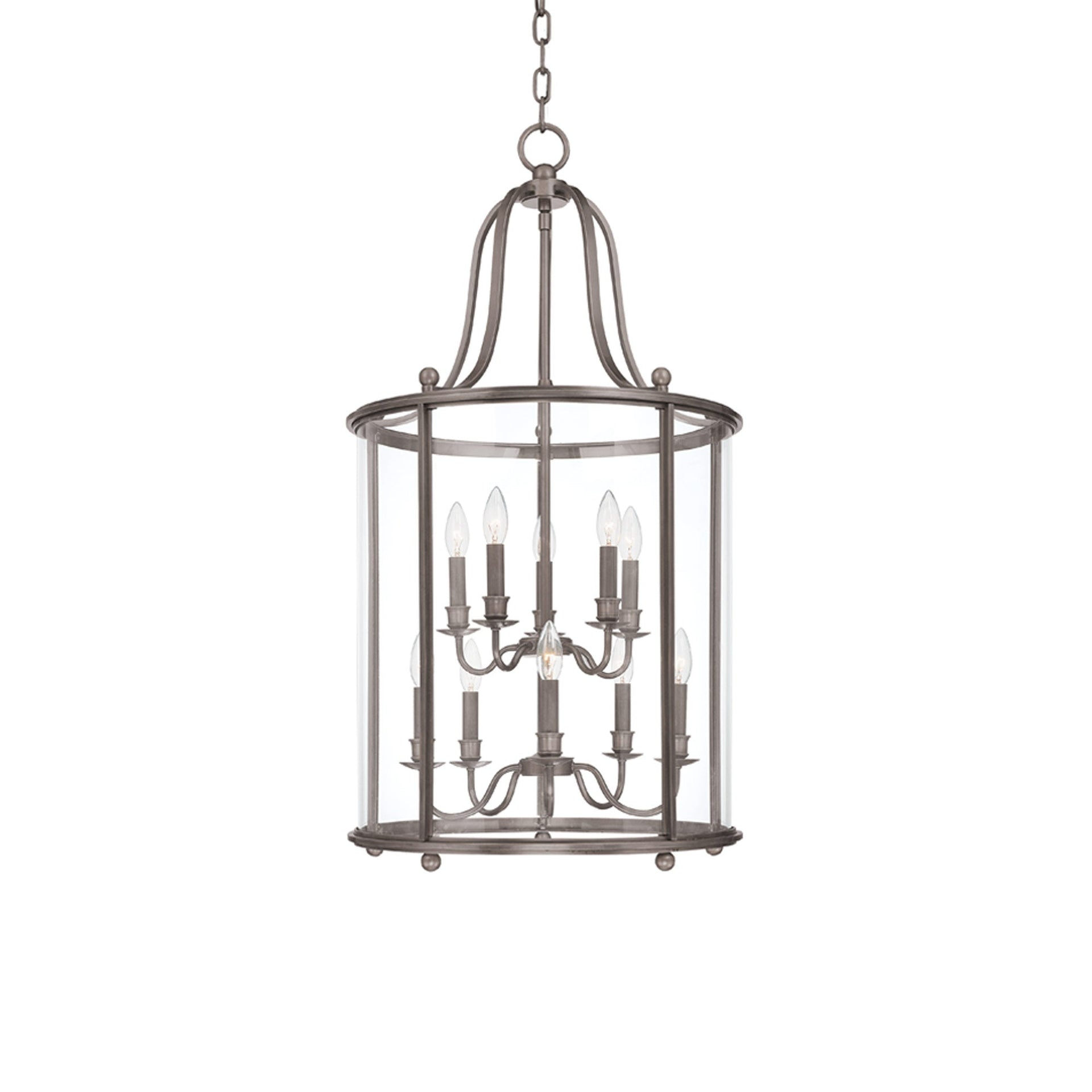 Mansfield 10 - Light Lantern Drum Chandelier