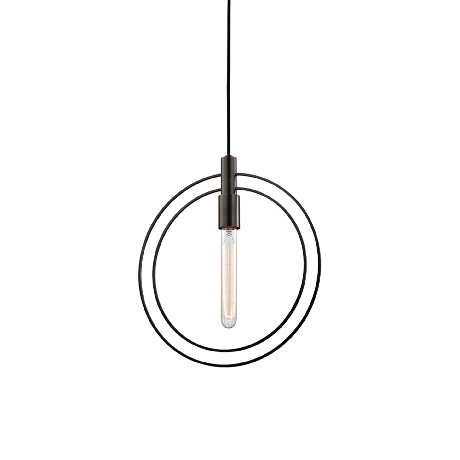 Masonville Old Bronze Glass Globe Pendant Light