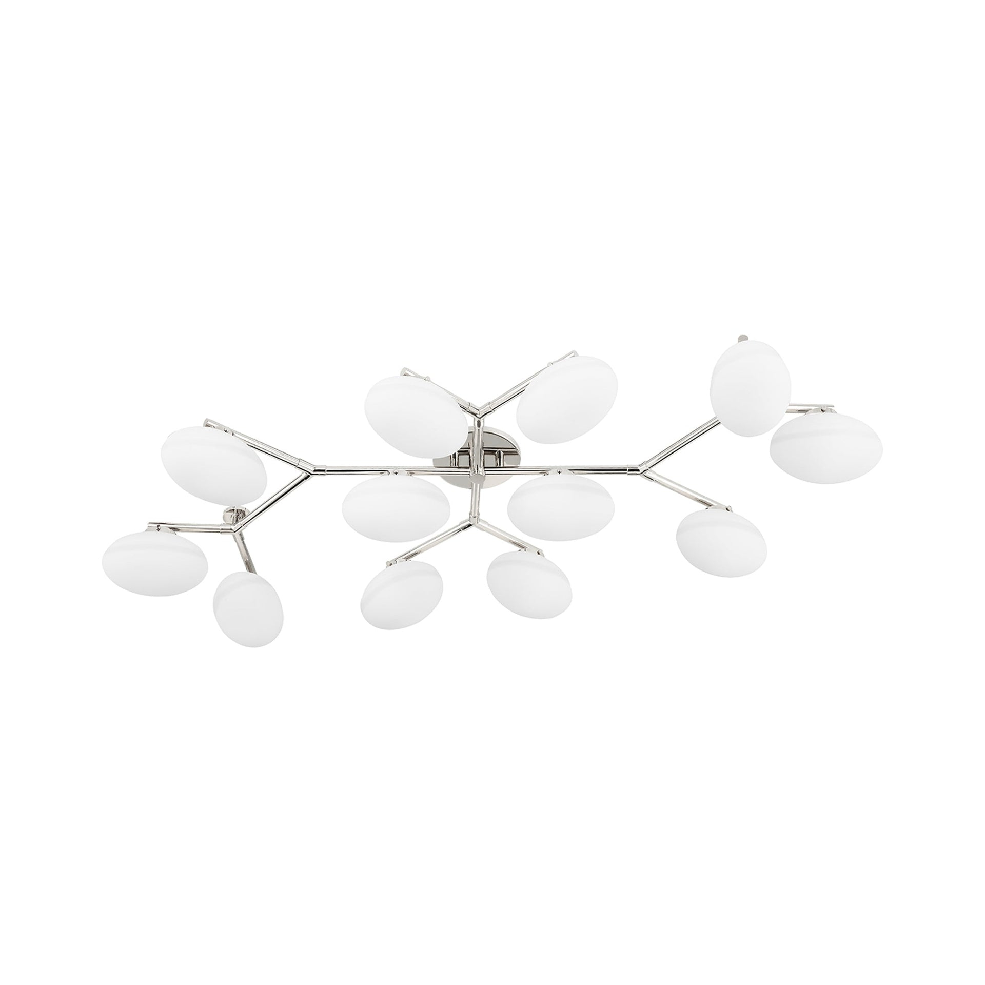 Solange Semi-Flush Mount Light - Polished Nickel / 12 Light