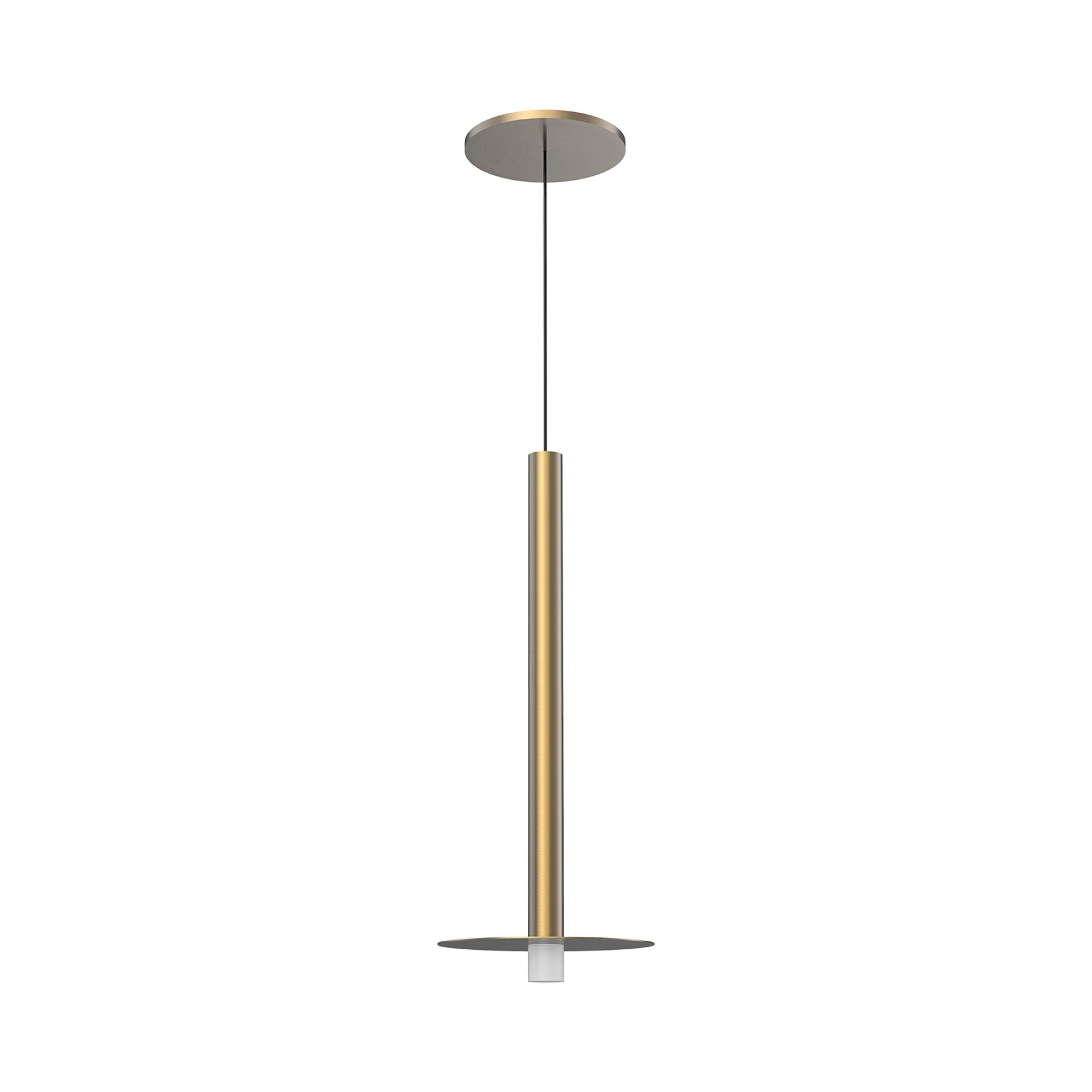 Elixir Mini Black LED Globe Pendant with Opal Glass