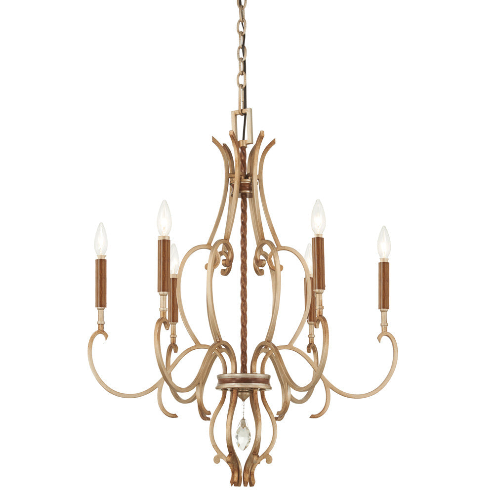 Metropolitan by Minka Magnolia Manor 6 - Light Dimmable Classic / Traditional Chandelier
