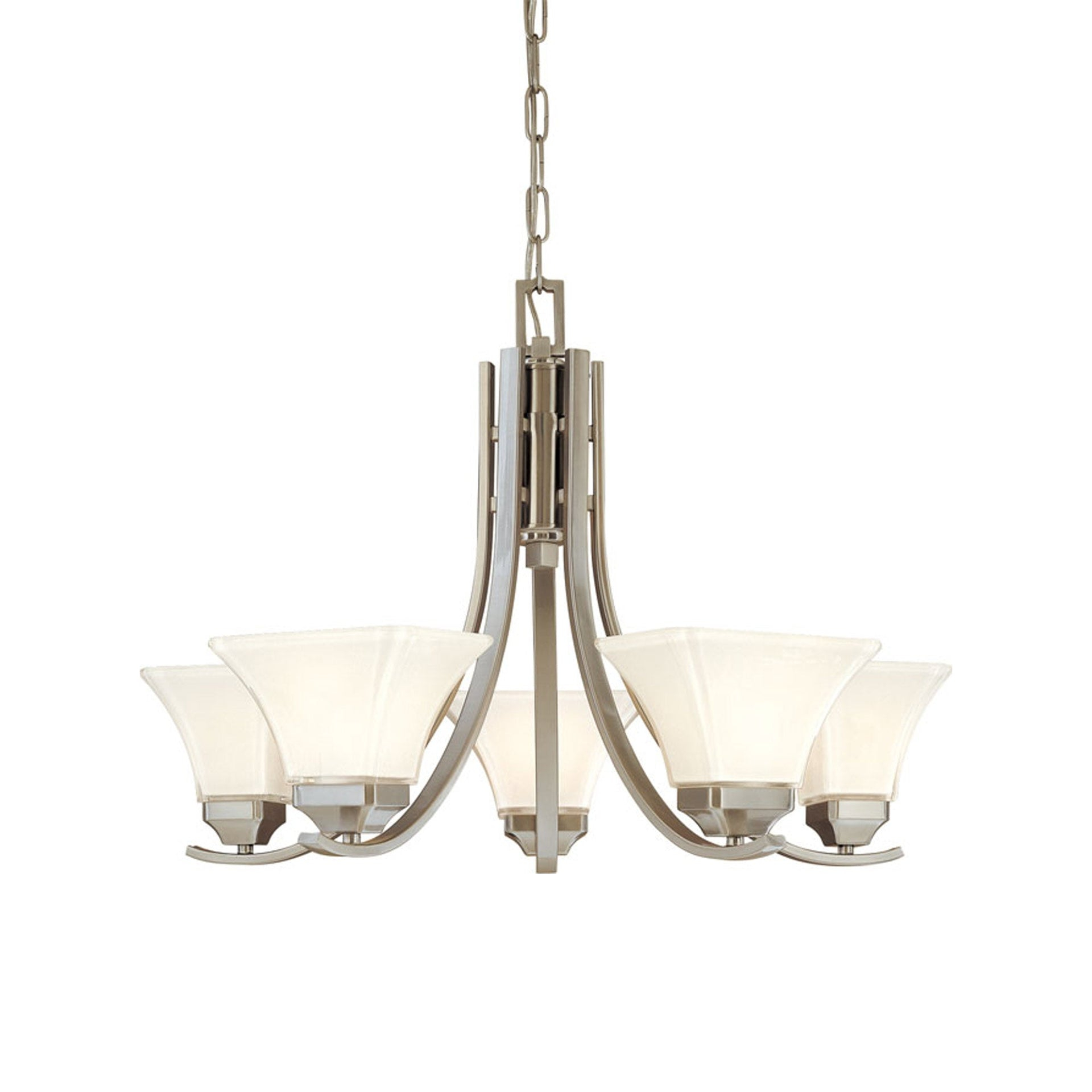 Minka Lavery - Agilis - Chandelier 5 Light Brushed Nickel in Contemporary Style