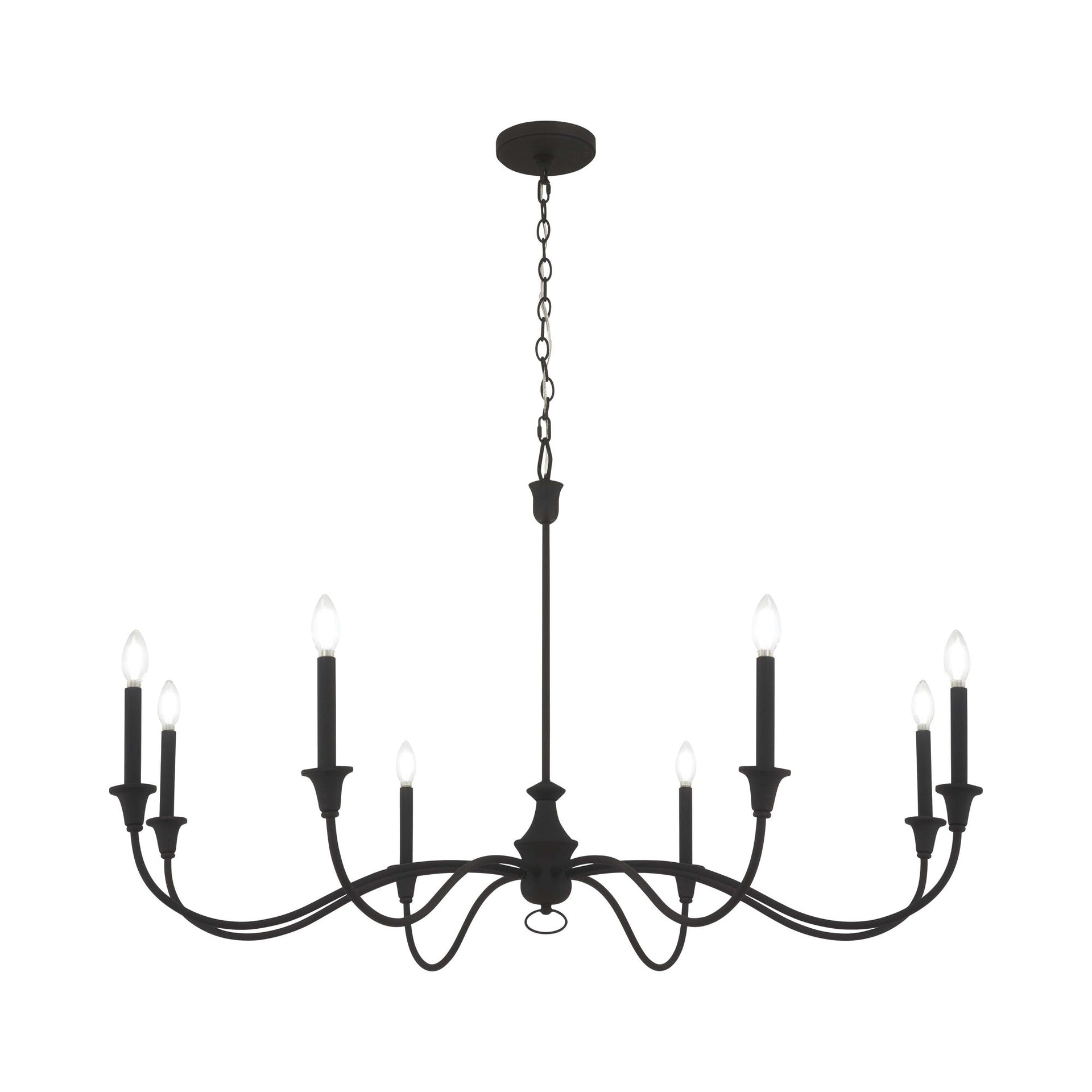 8 Light Chandelier-31.25 Inches Tall And 48 Inches Wide     -Traditional Installation Minka Lavery 6258-076
