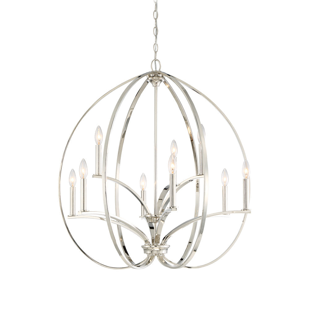 Minka Lavery Tilbury Polished Nickel Finish Chandelier