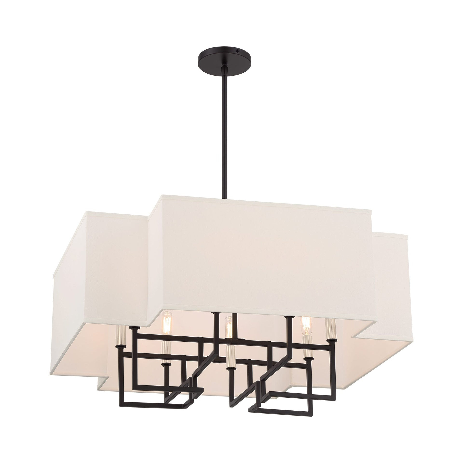 2957-572-Minka Lavery-Upham Estates - 8 Light Pendant-25 Inches Tall and 28 Inches Wide