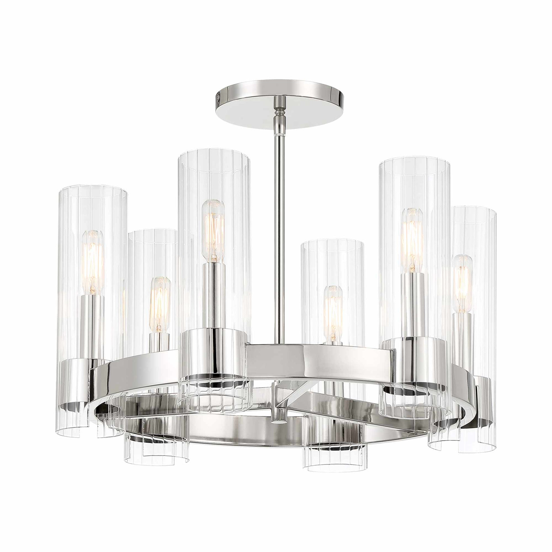Minka Lavery - Vernon Place - 6 Light Chandelier In 24 Inches Tall and 20