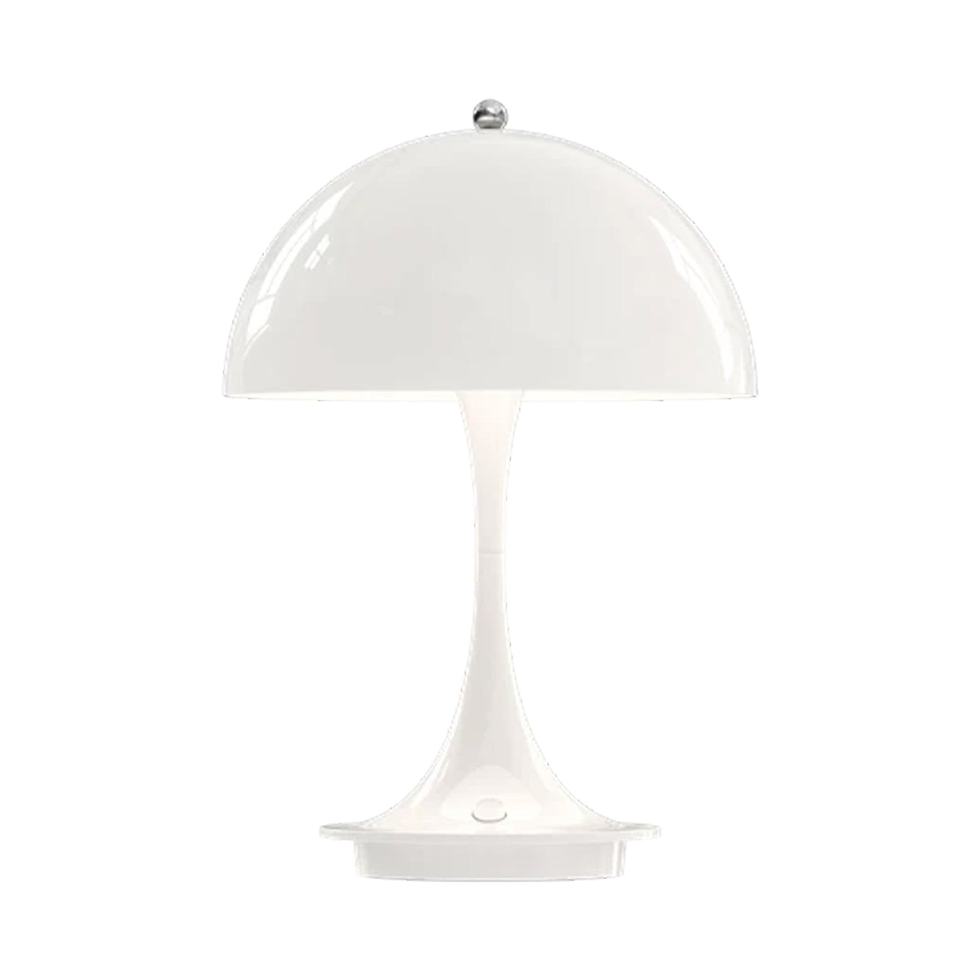 White Acrylic Cordless Portable LED Table Lamp