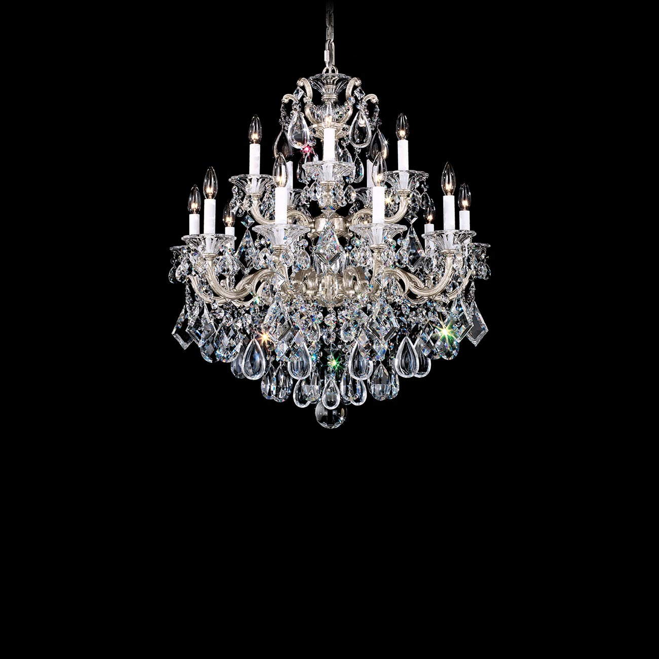 La Scala 15 - Light Glass Classic / Traditional Chandelier