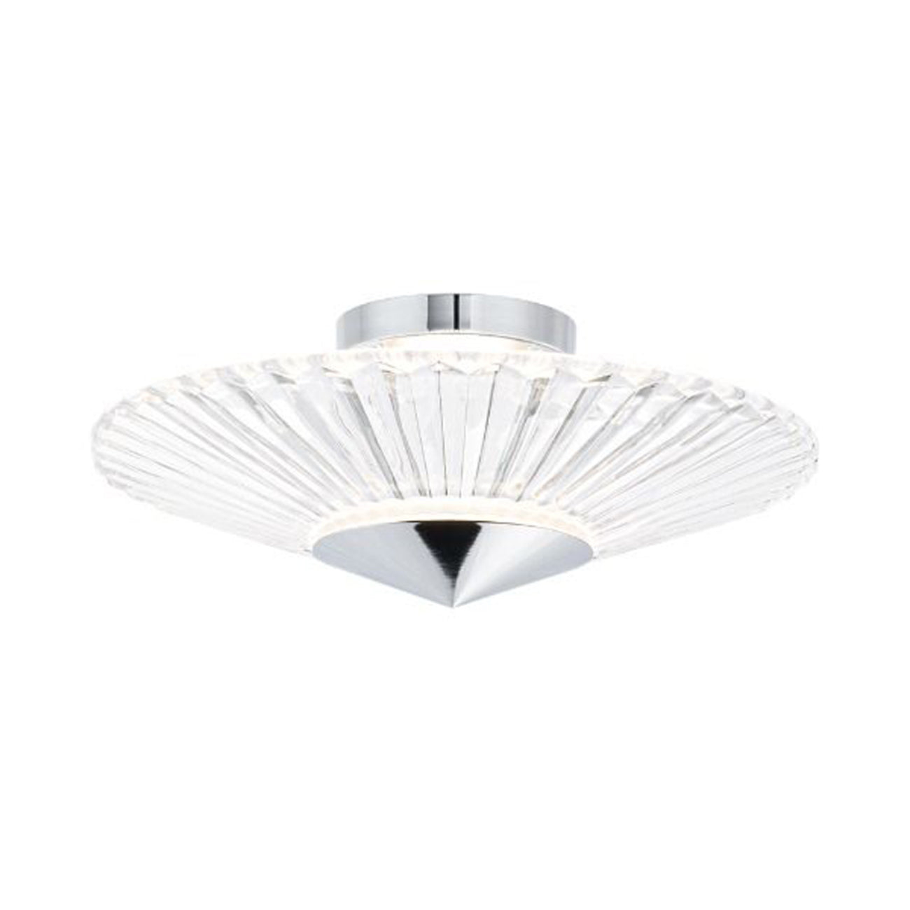 Origami Crystal LED Semi Flush Mount
