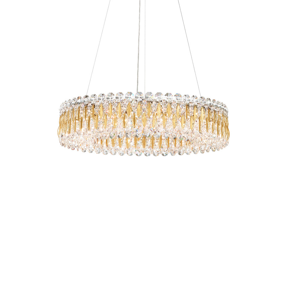 Sarella 12 - Light Dimmable Drum Chandelier