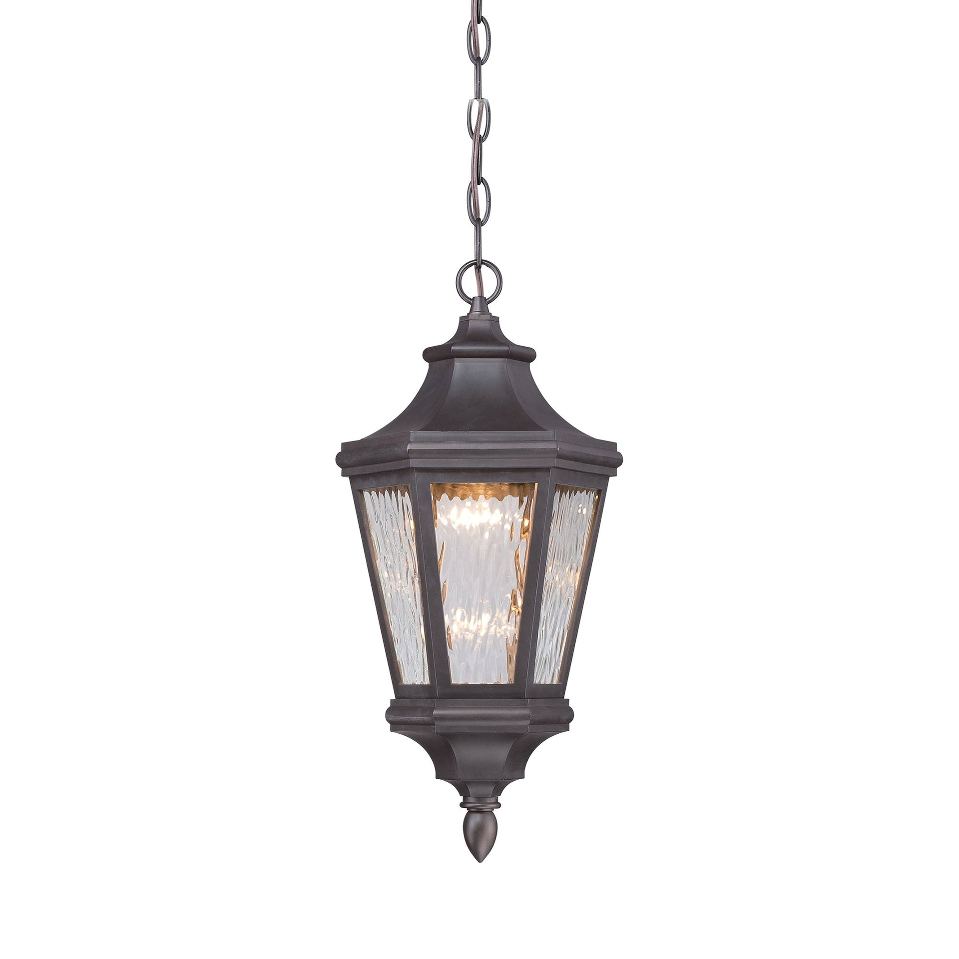 3 Light Large Outdoor Hanging Lantern In Traditional Style 10 Inches Wide By 19.5 Inches High-Oil Rubbed Bronze Finish-Led Lamping Type Hinkley