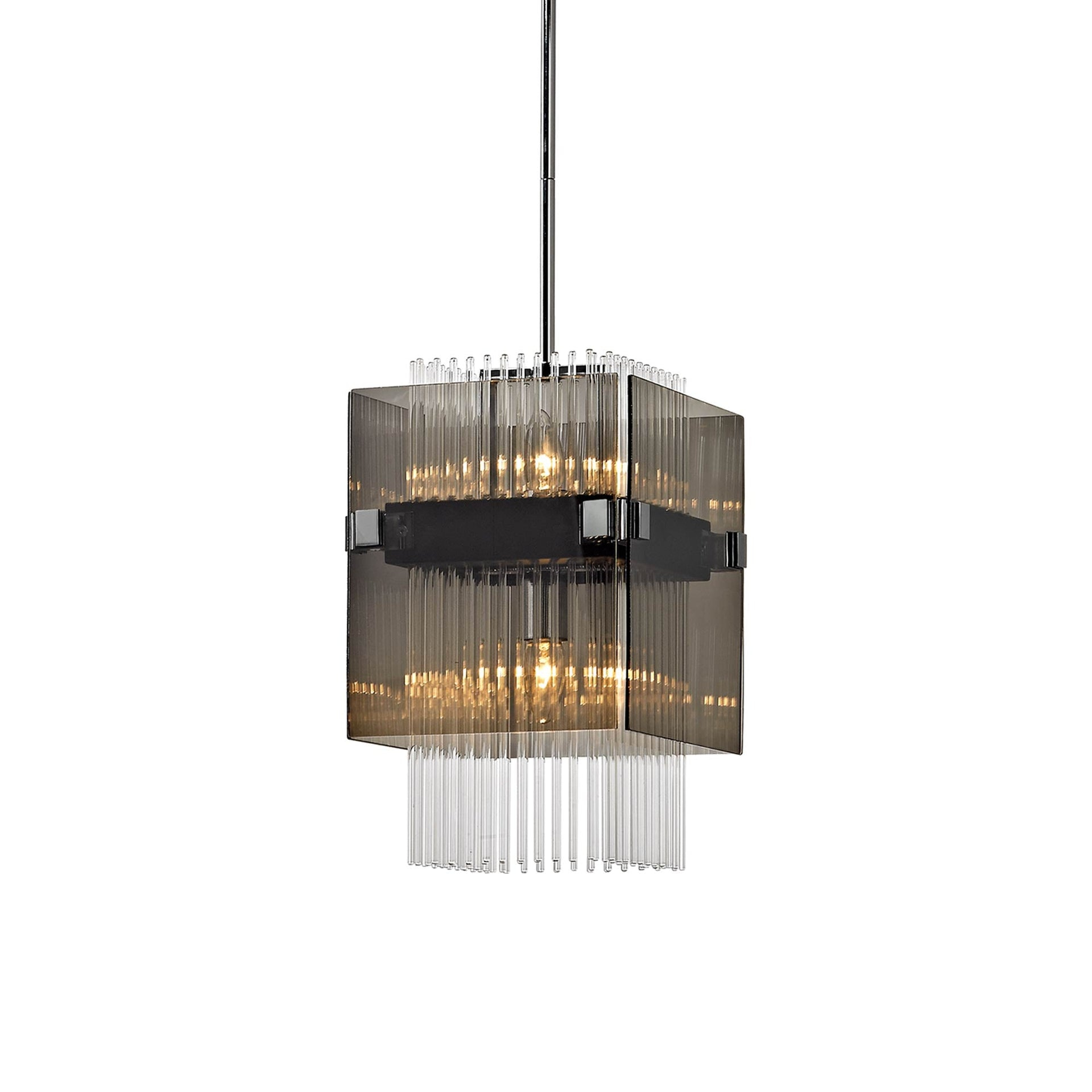 Troy Lighting Apollo 2 - Light Pendant in  Dark Bronze Smoke Shade