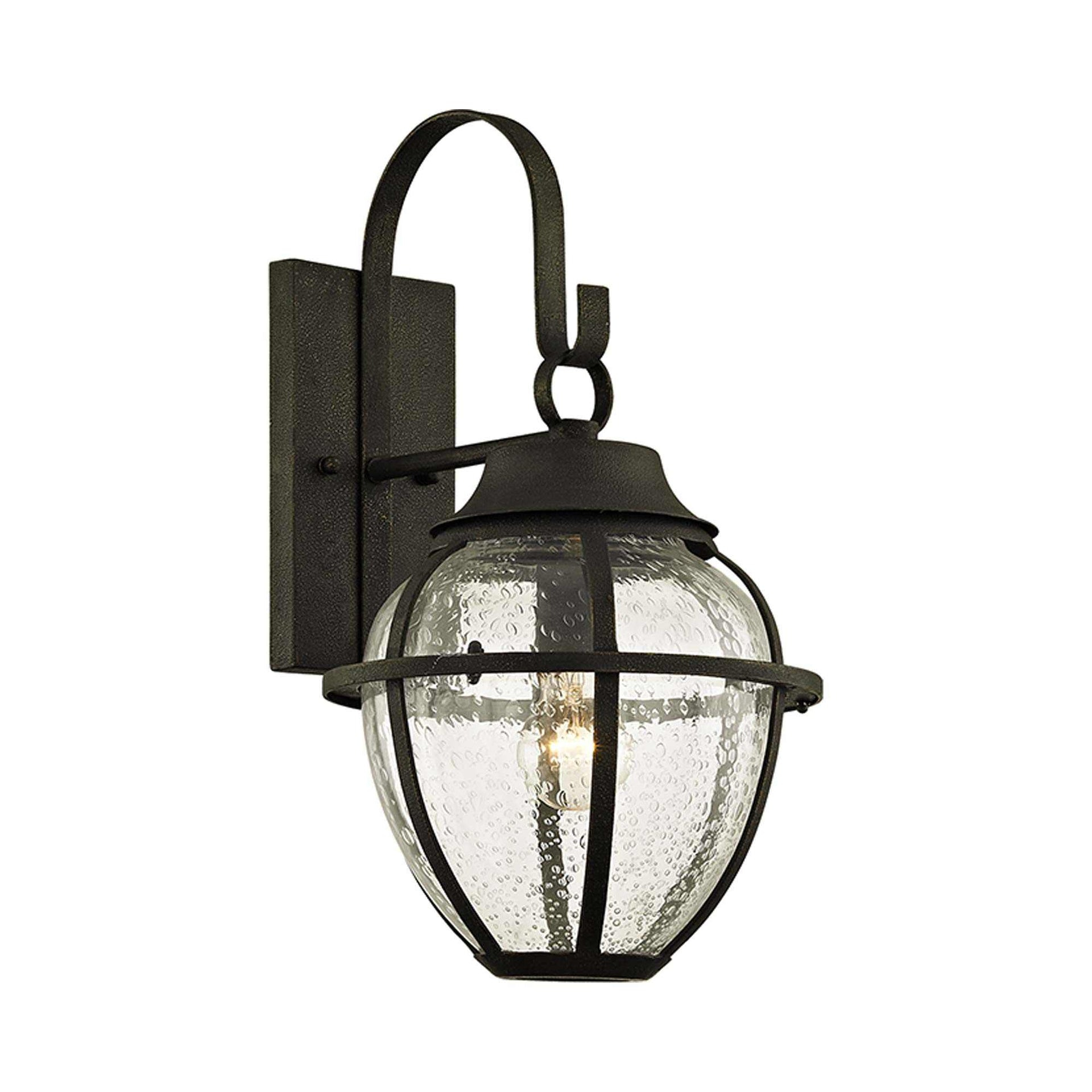 Troy Lighting Bunker Hill 1 - Light Wall Light in  Bronze Clear Seeded Shade