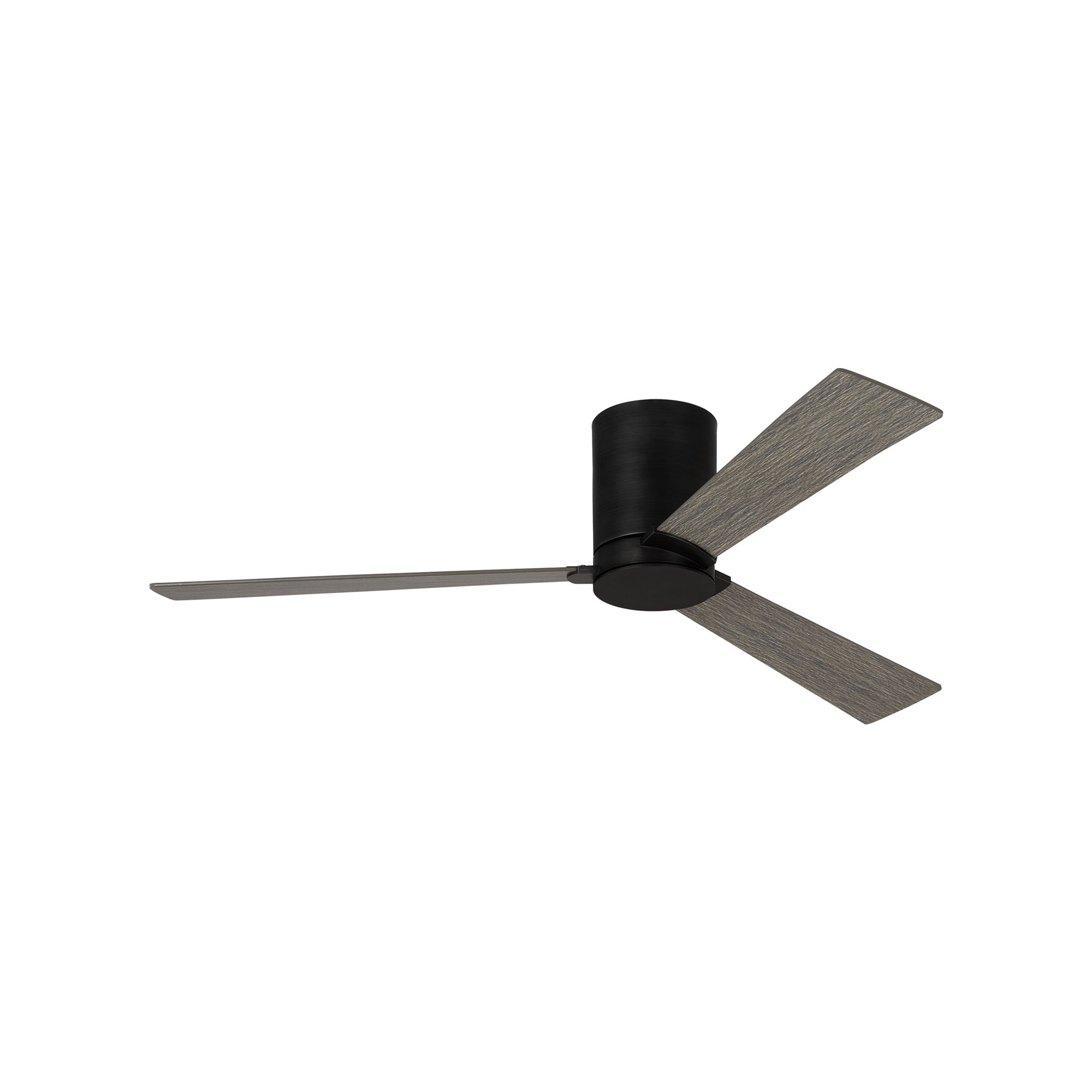 Aged Pewter 52" Ceiling Fan with Light Grey Weathered Oak Blades