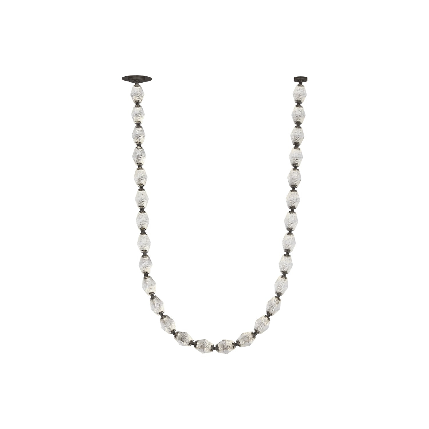 Collier Dark Bronze and Crystal LED Chandelier