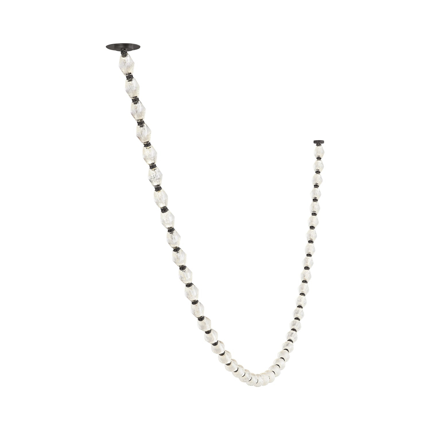 Collier Dark Bronze and Crystal LED Chandelier
