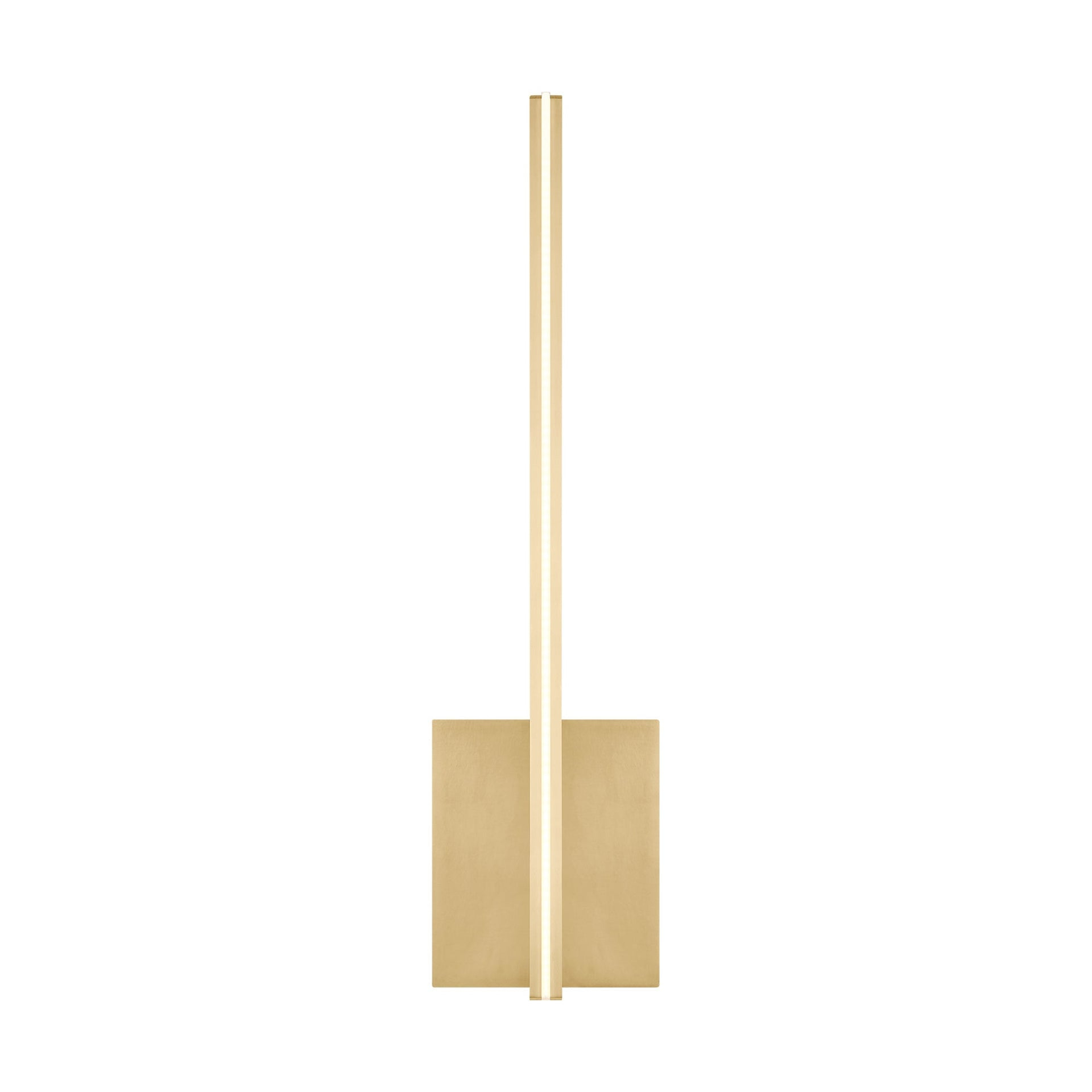 Natural Brass Minimalist LED Wall Sconce