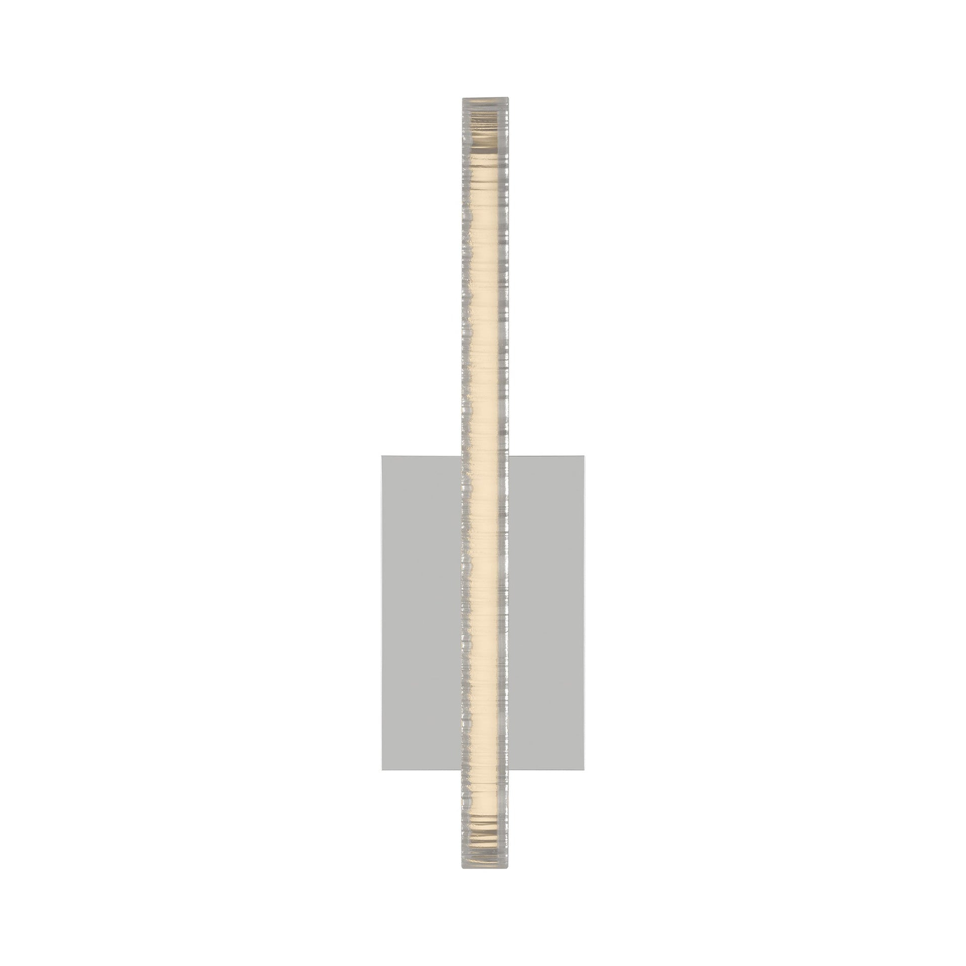 Polished Nickel Crystal LED Outdoor Wall Sconce