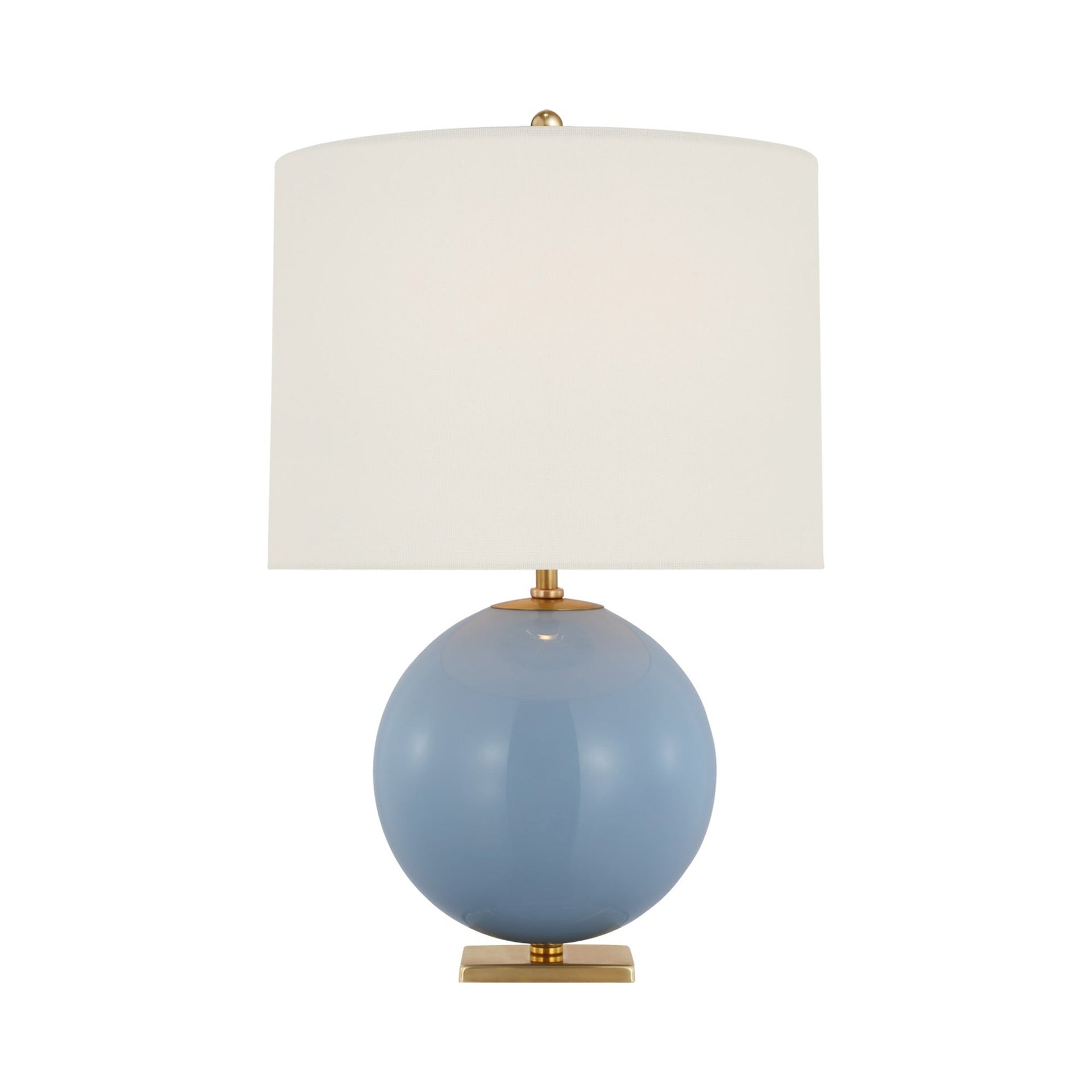 Adjustable Blue Painted Glass Outdoor Table Lamp