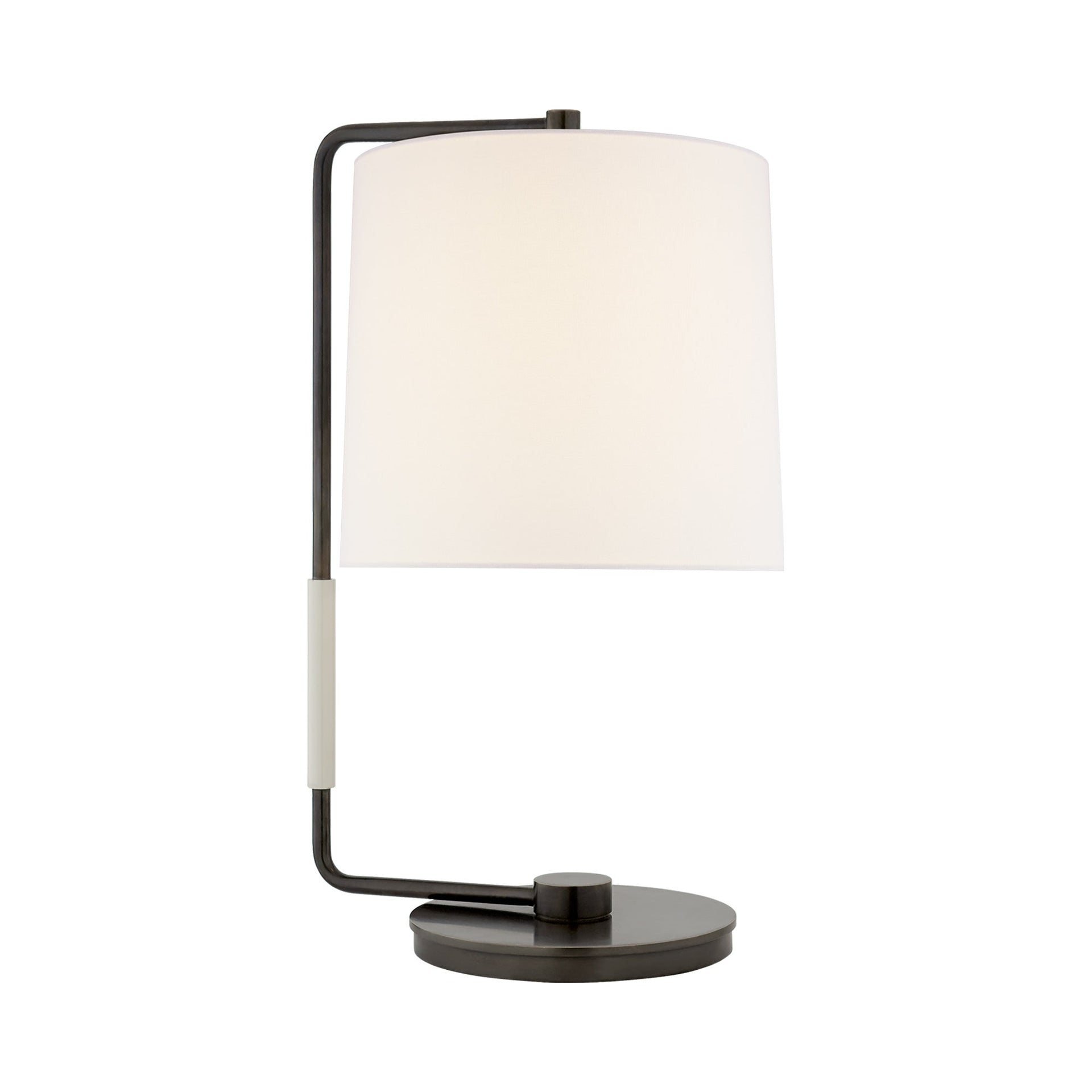 Edison Bronze Adjustable Outdoor Desk Lamp with Curved Neck