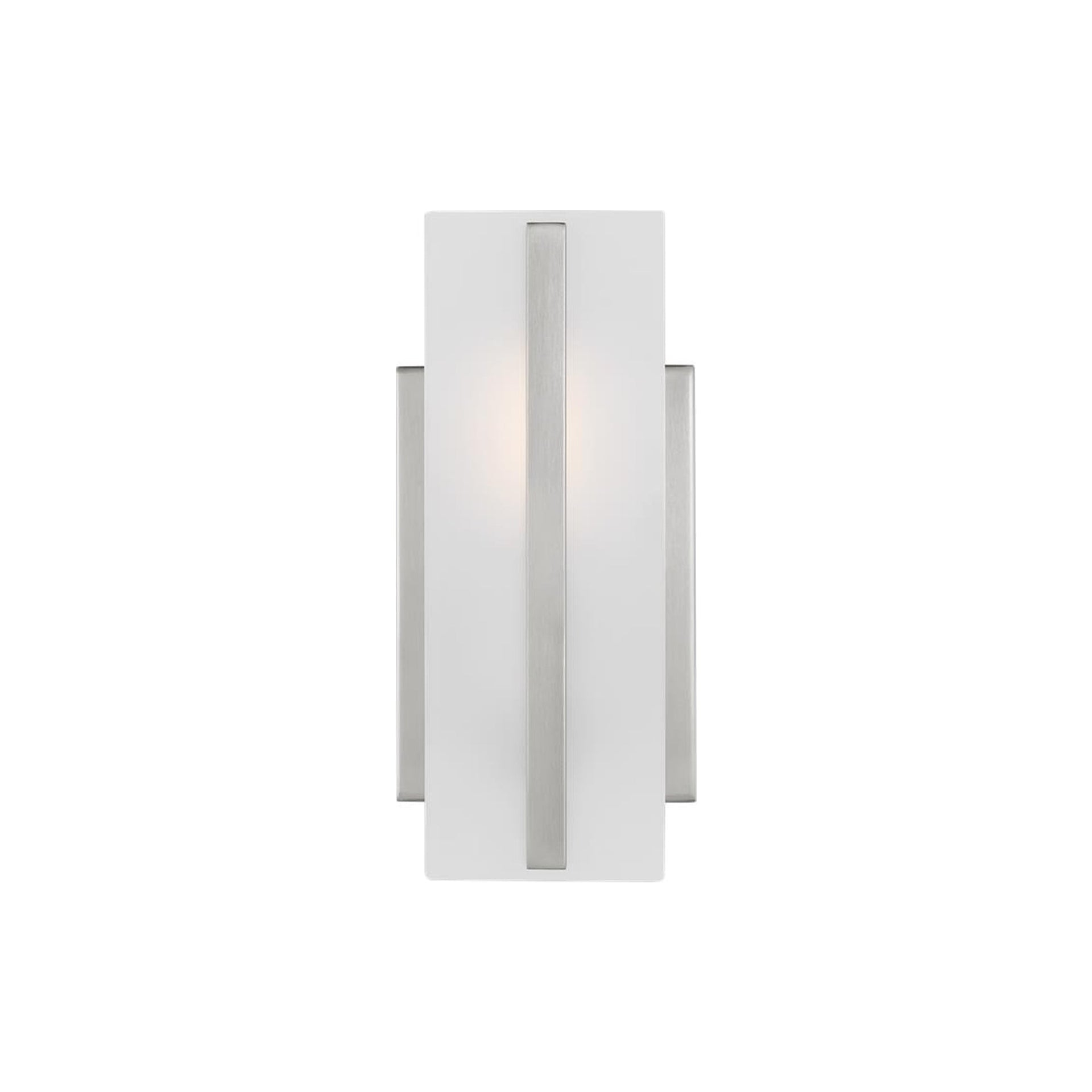 Dex Brushed Nickel LED Wall Sconce with Satin Etched Glass