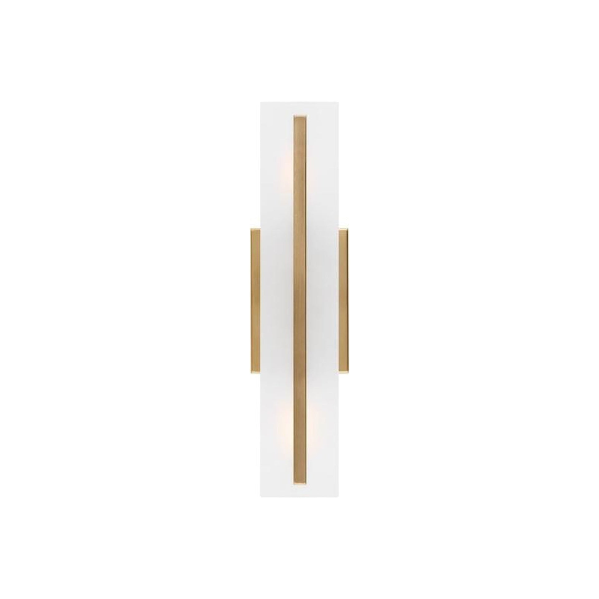Dex Satin Brass Energy Star 2-Light Vanity with Etched Glass