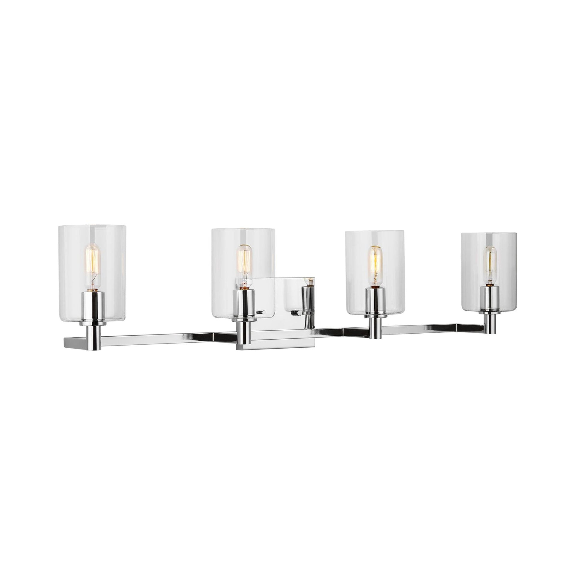 Fullton Chrome Cylinder LED Vanity Wall Sconce - Energy Star