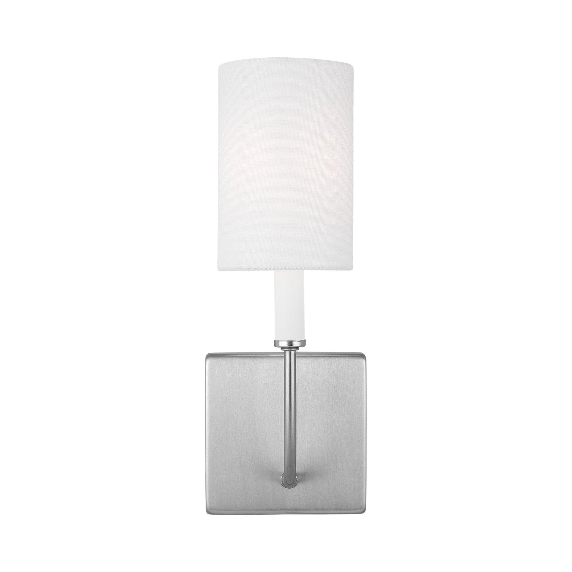 Greenwich Brushed Nickel LED Bath Wall Sconce with Cream Accents