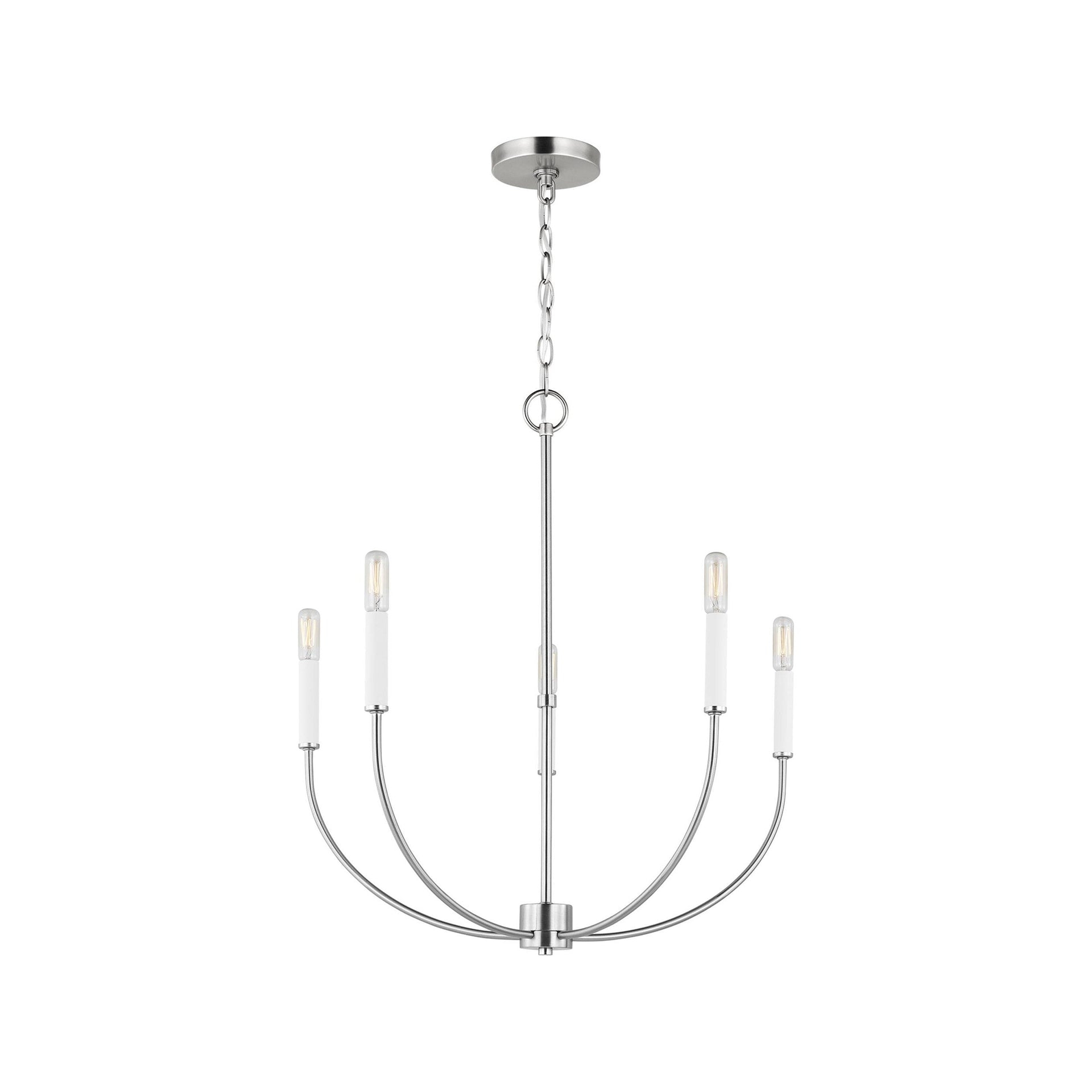Greenwich 5-Light Brushed Nickel Candle Chandelier