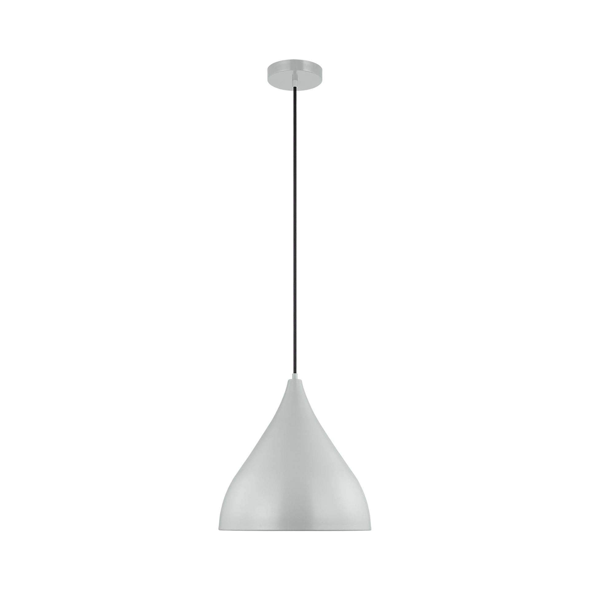 Oden Matte Grey Nickel Glass Indoor/Outdoor Pendant Light