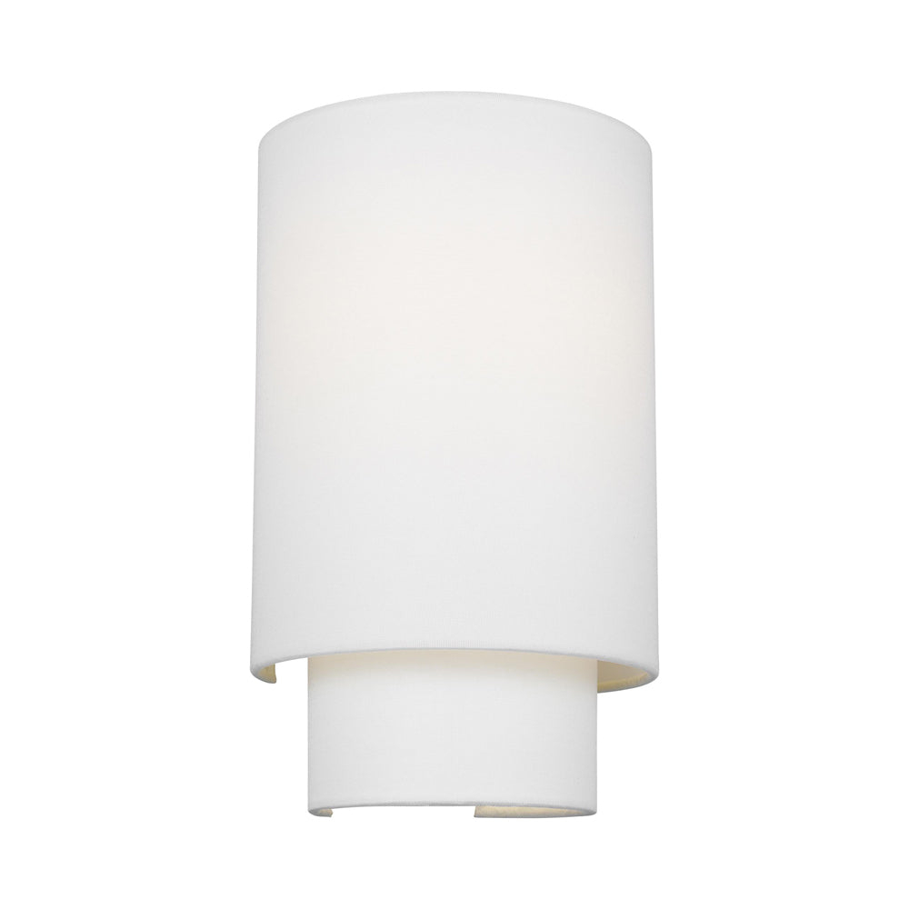 Sawyer Polished Nickel Cylinder Direct Wired Sconce, 14.13 in