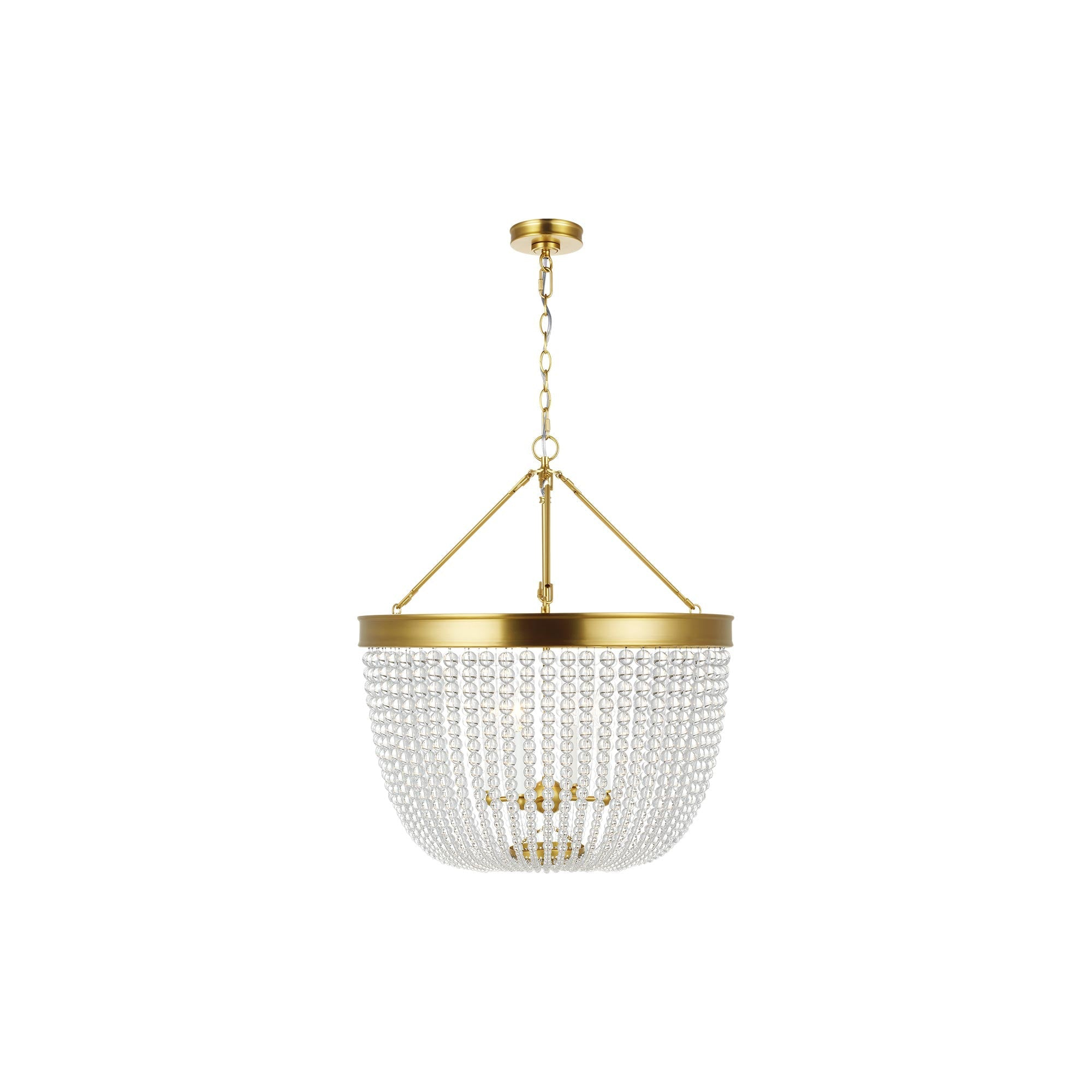 Carina 4 - Light Burnished Brass Unique/Statement Pendant