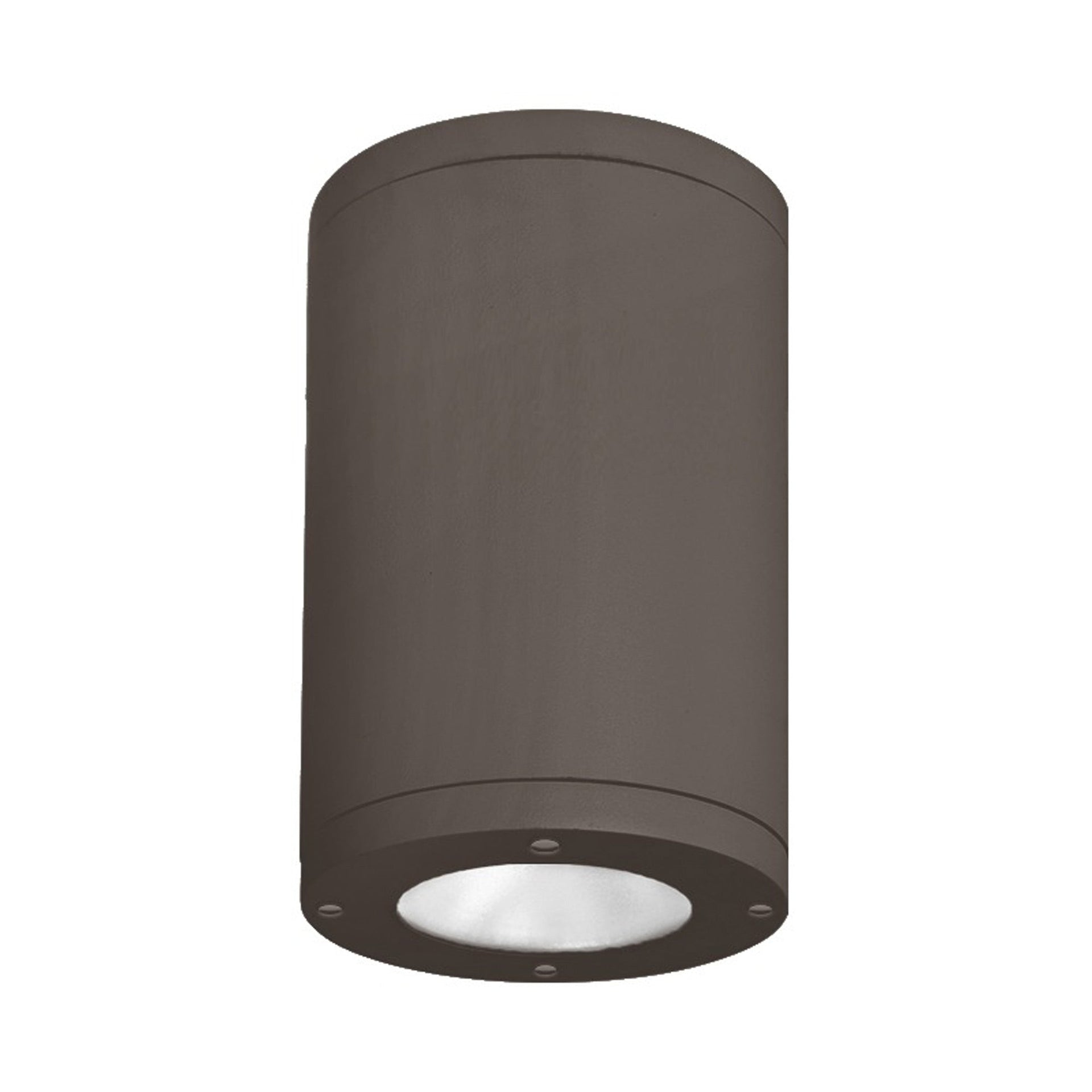 Modern Tube Architectural 5" Bronze Aluminum LED Flush Mount