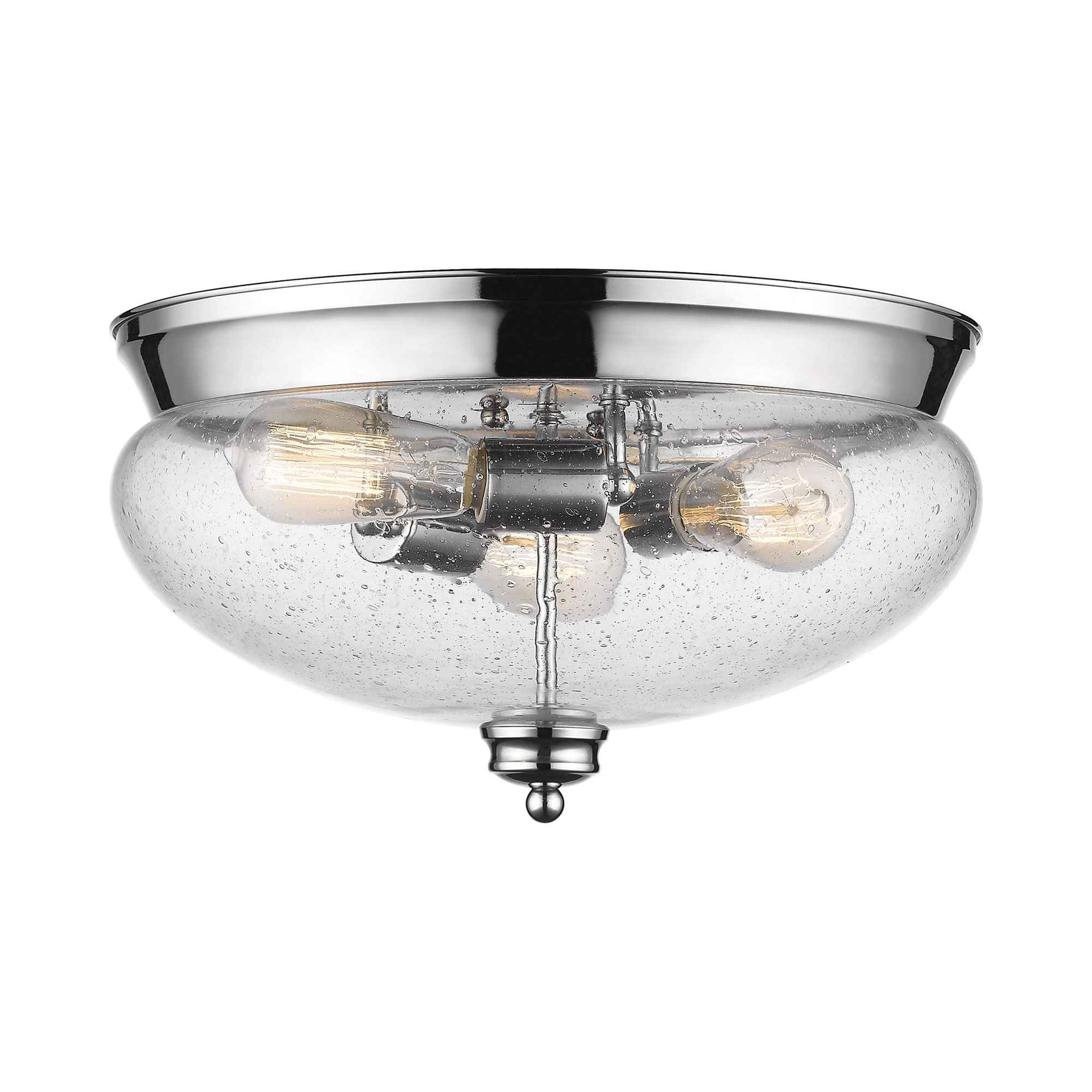 Z-Lite - Amon - 3 Light Flush Mount in Traditional Style - 15 Inches Wide by 8.5