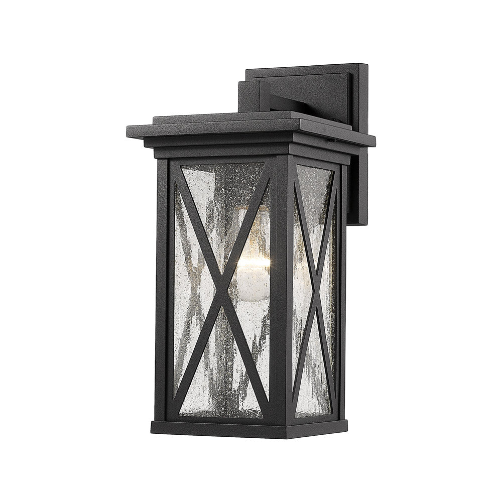 Z-Lite Brookside 1 - Light Wall Light in  Black