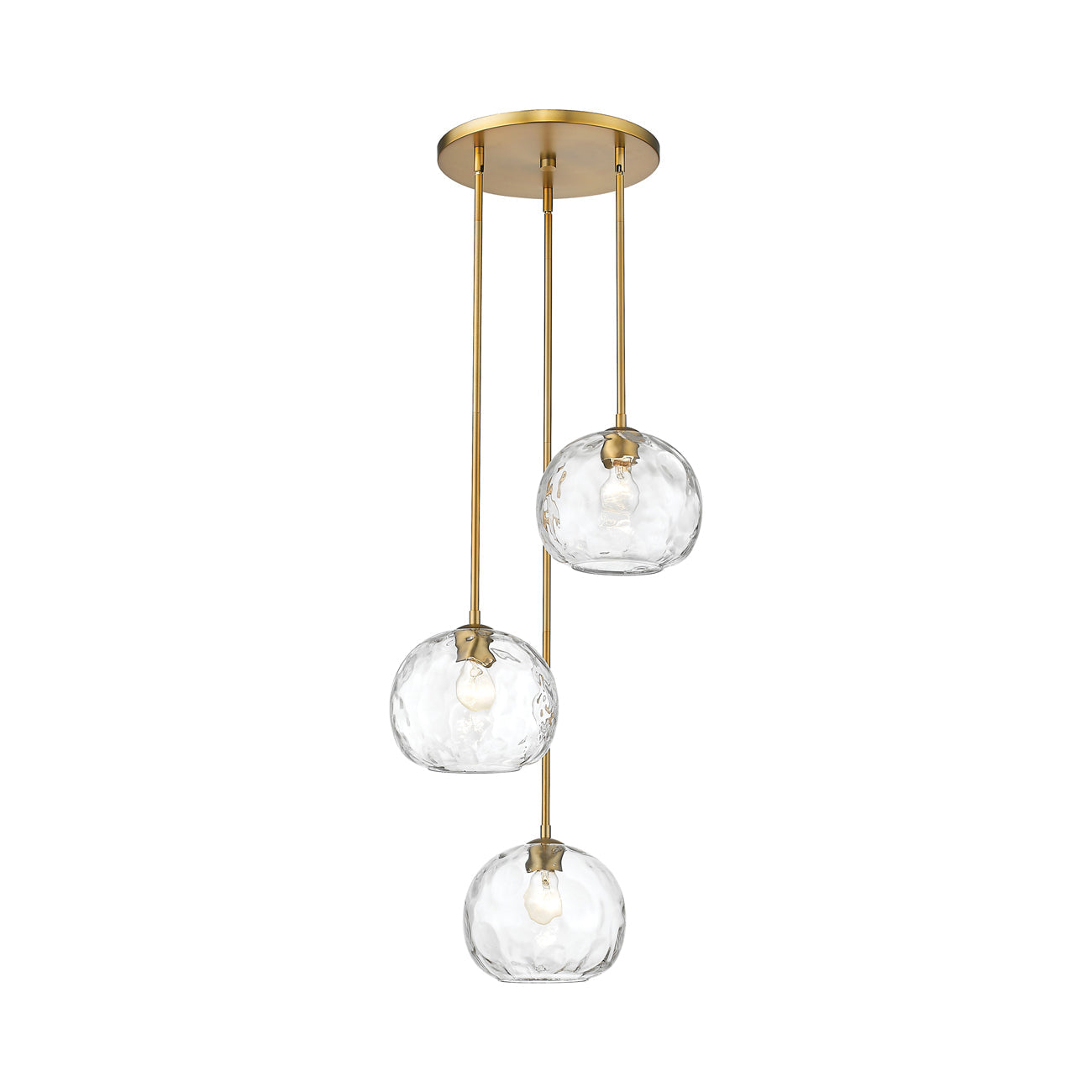 Z-Lite Chloe 3 - Light Chandelier in  Olde Brass