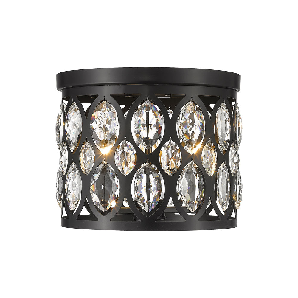 Z-Lite Dealey 3 - Light Flush Mount in  Matte Black