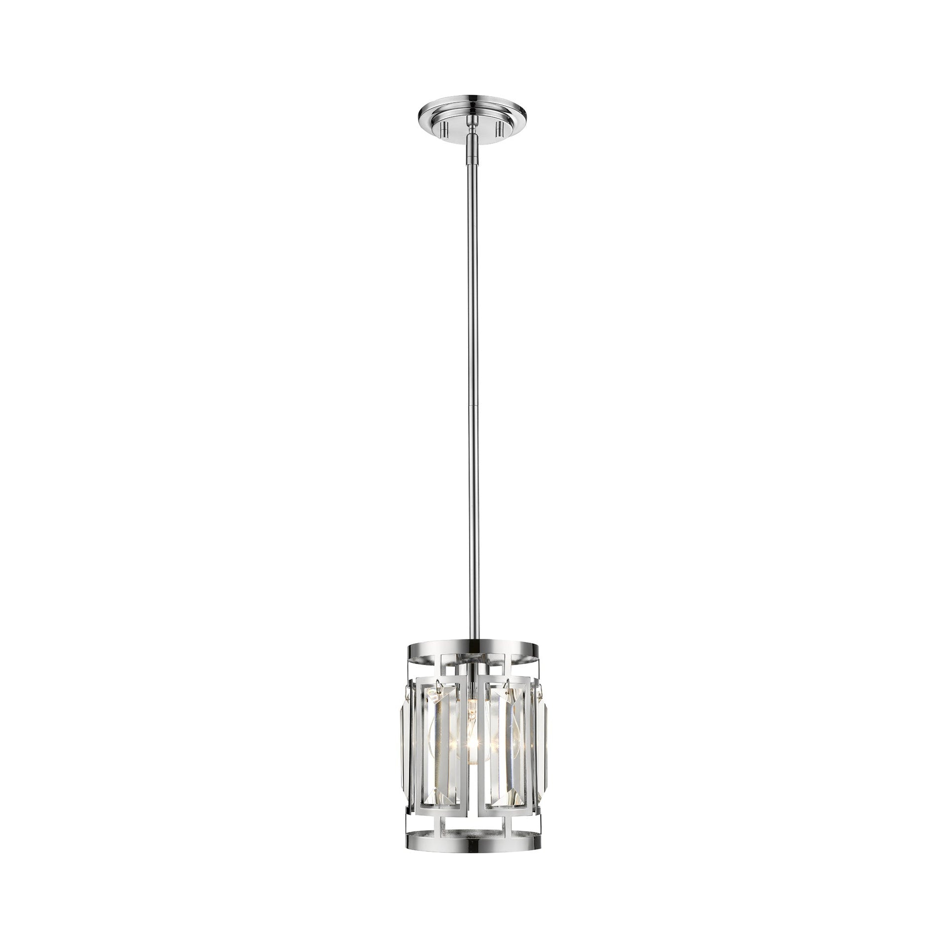 Mersesse Chrome and Crystal 1-Light Pendant