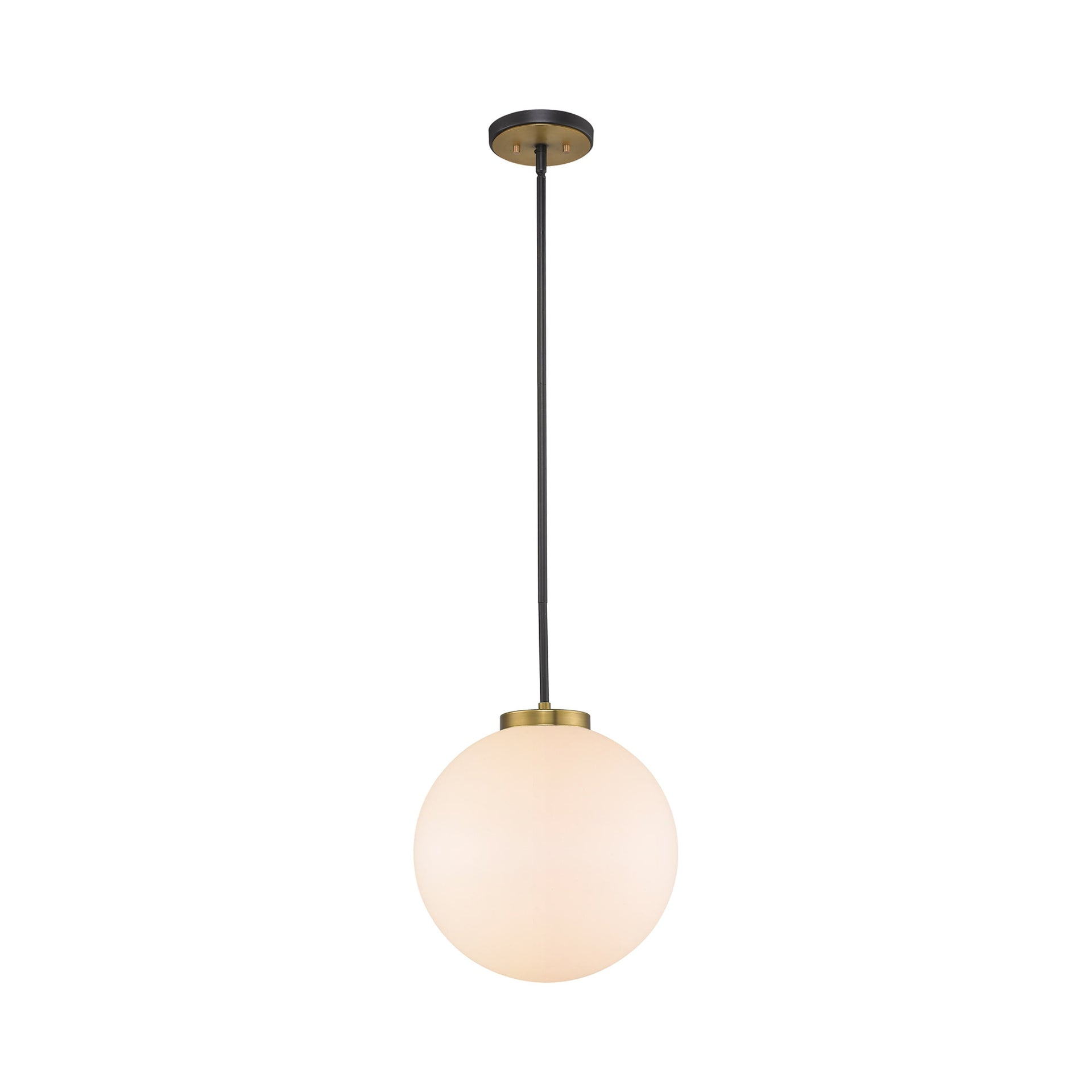 Z-Lite Parsons 1 - Light Pendant in  Matte Black/Olde Brass