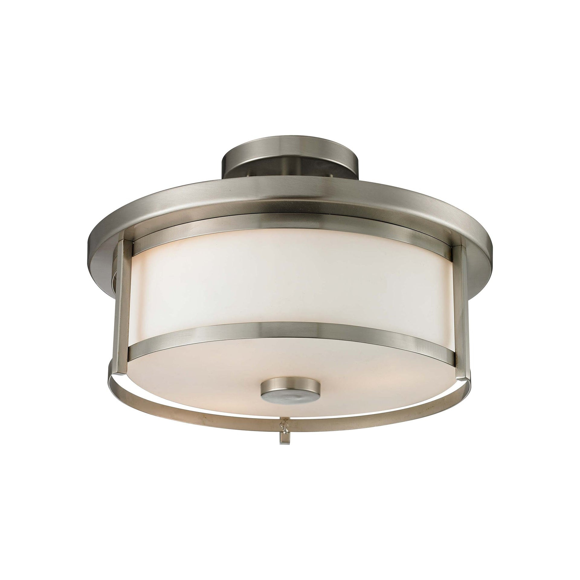 Z-Lite Savannah 2 - Light Semi-Flush Mount in  Brushed Nickel