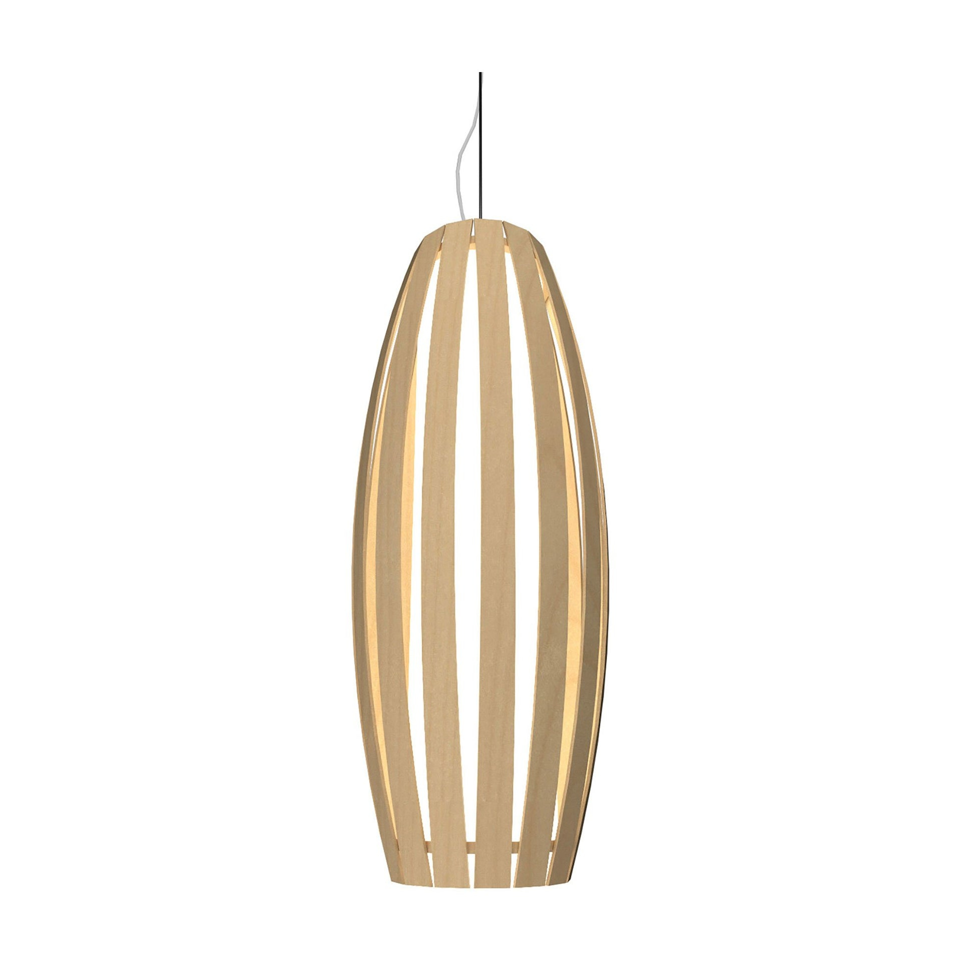 Maple and Silver Mini Geometric LED Pendant Light