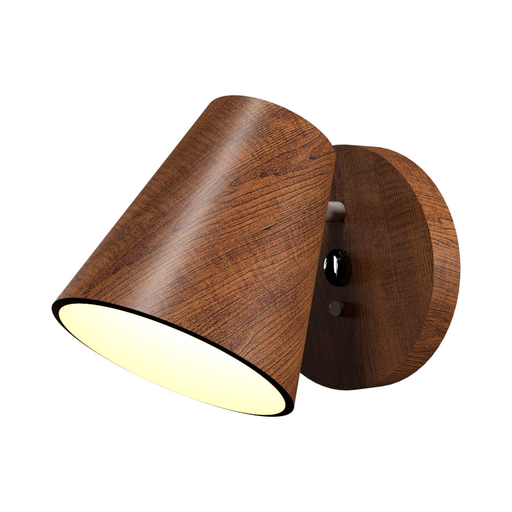 Cônica Manufactured Wood Armed Sconce