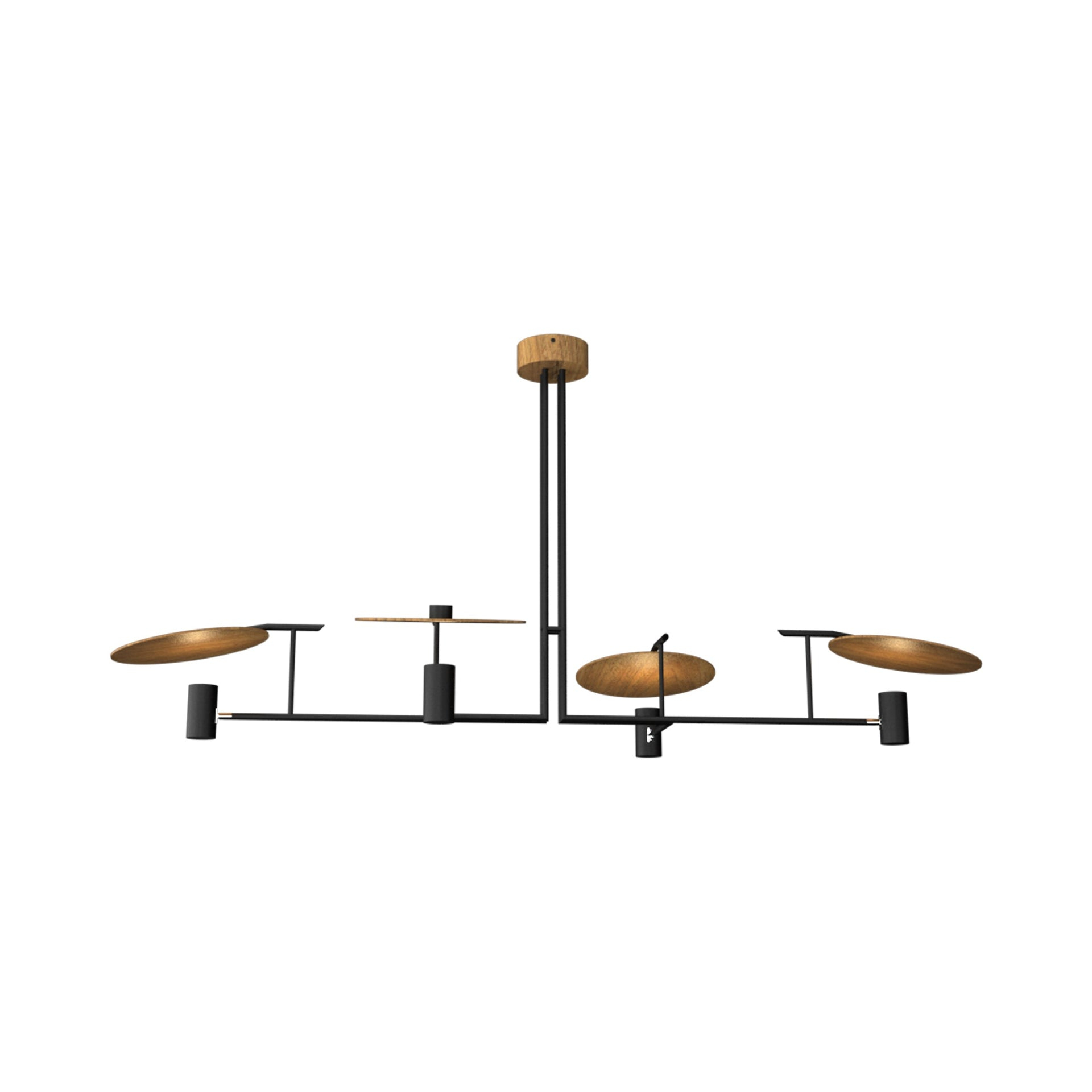 Accord Lighting 4 - Light Wood Classic / Traditional Chandelier