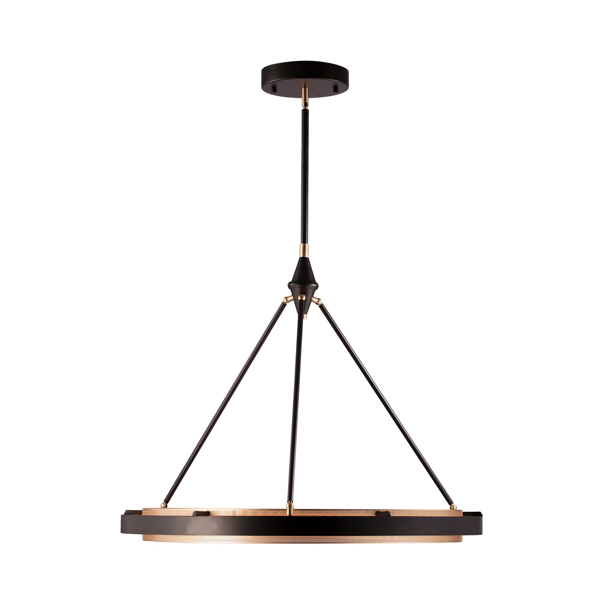 Modern Frosted Glass LED Pendant in Brushed Nickel
