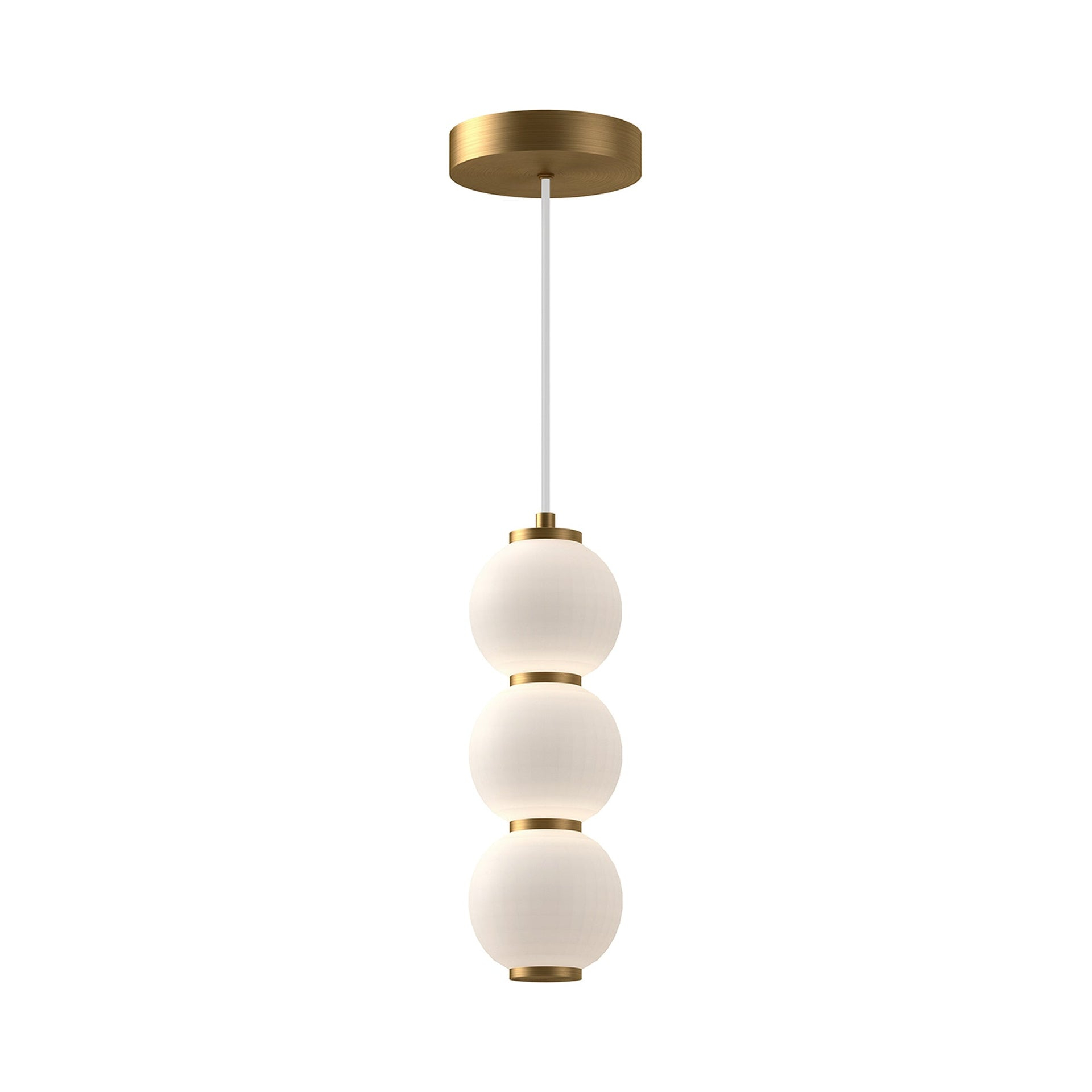 PD530313AGOP-Alora Lighting-Bijou - 20W LED Pendant-19.75 Inches Tall and 6.38 Inches Wide-Aged Gold Finish    -Traditional Installation
