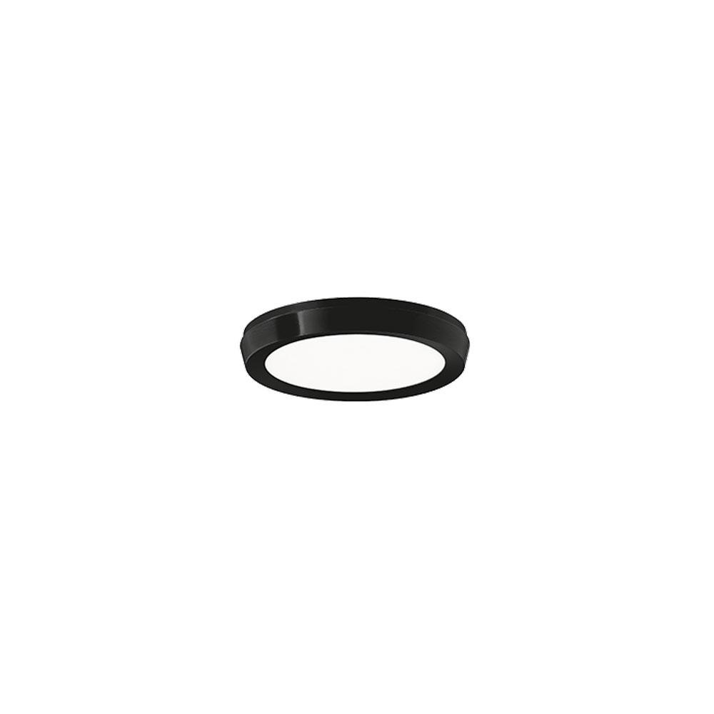 Argo Ultra-Slim Edge-Lit LED Flush Mount in Black