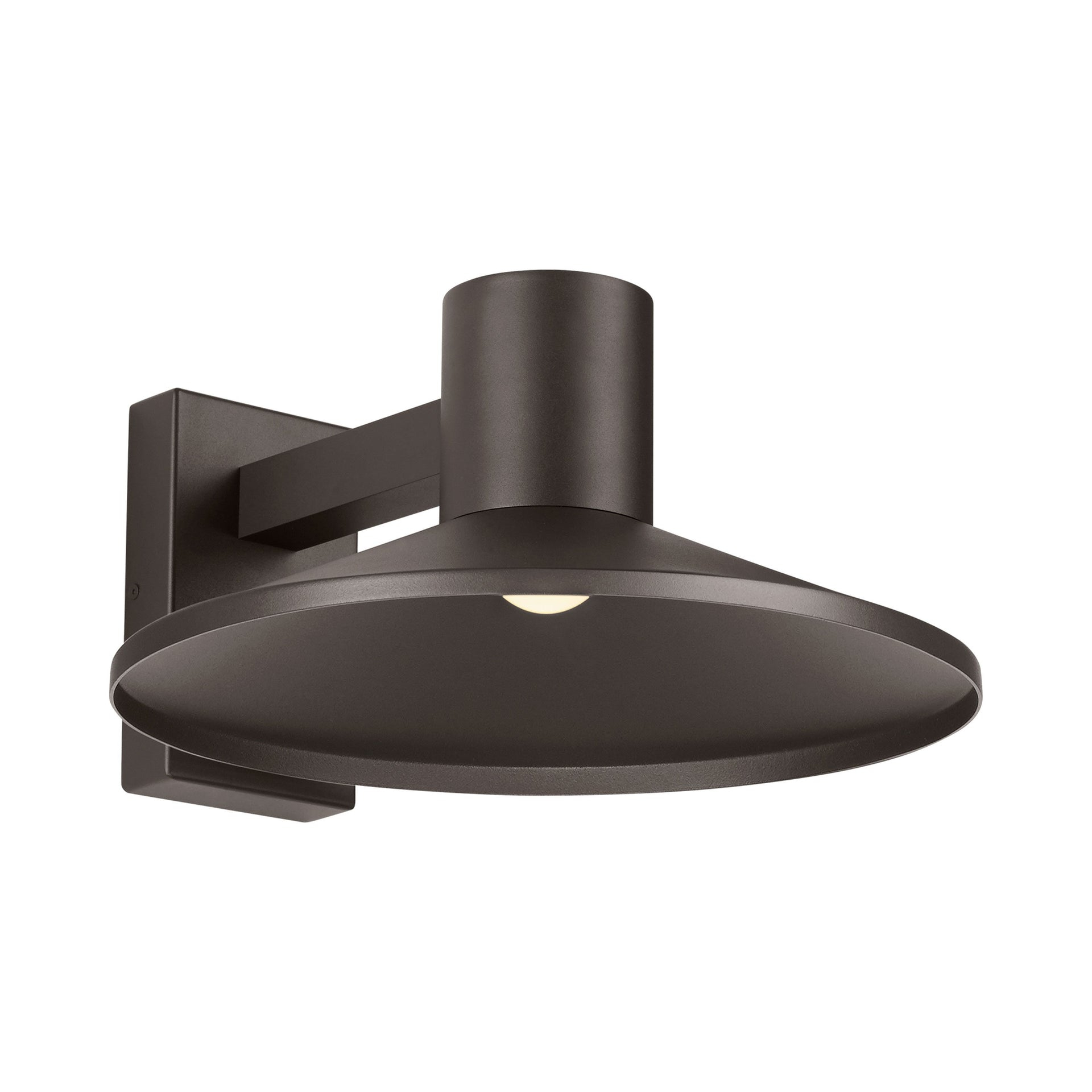 Ash 16" Bronze LED Outdoor Wall Light with Adjustable Brightness